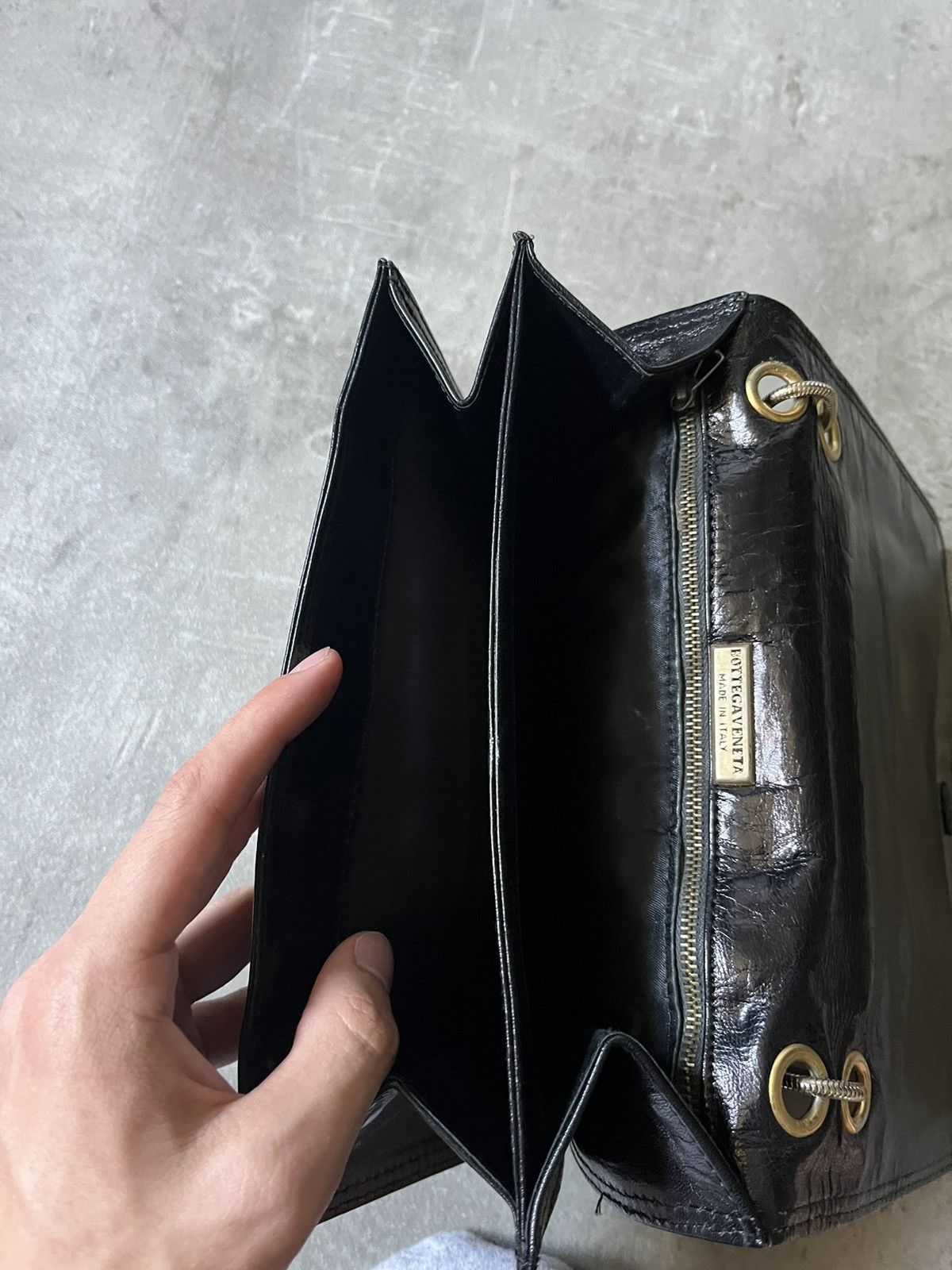 Bottega Veneta Bottega Veneta black shoulder/hand bag black leather Size ONE SIZE - 12 Thumbnail