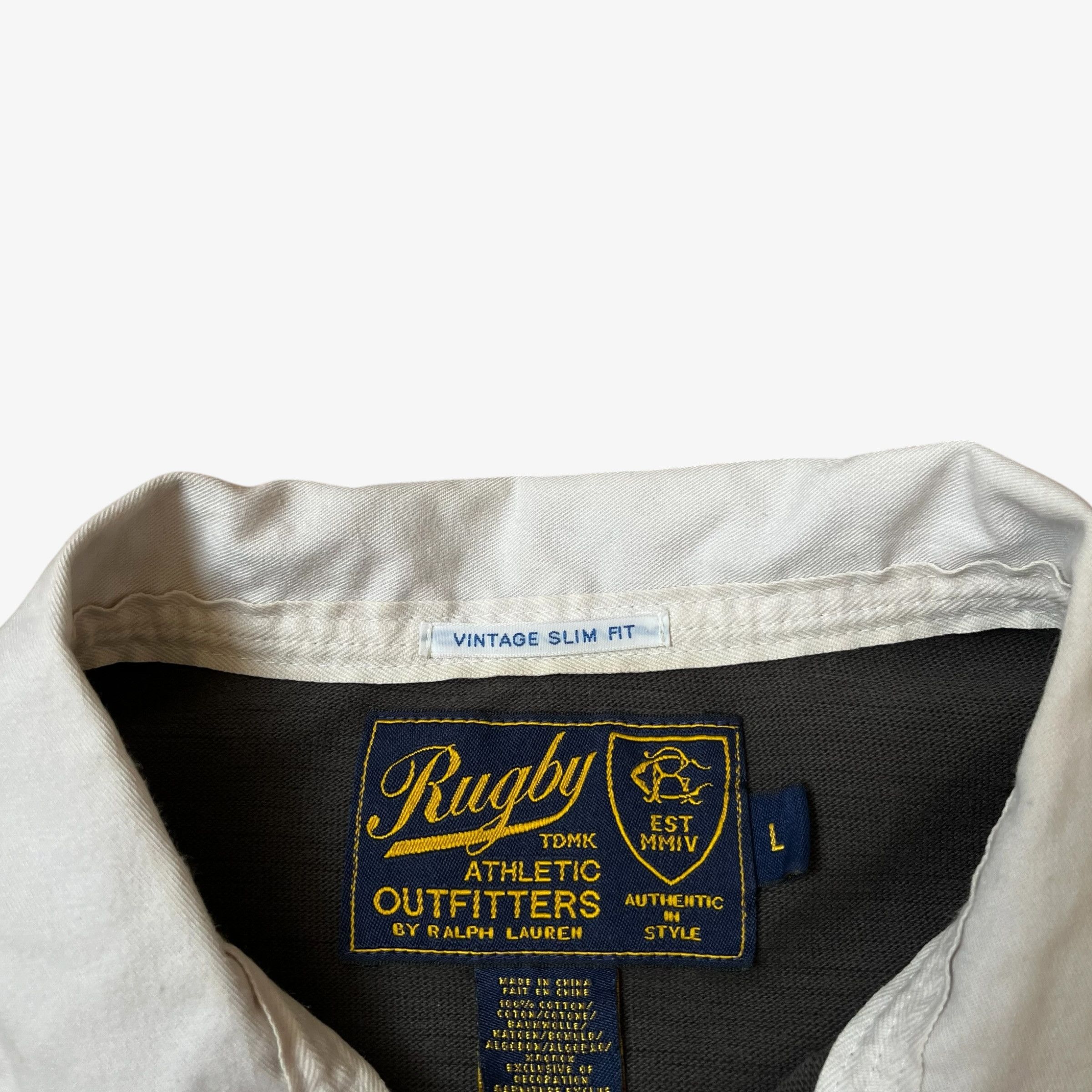 Ralph Lauren Vintage Y2K Men's Ralph Lauren Grey Rugby Shirt Size US XL / EU 56 / 4 - 3 Thumbnail