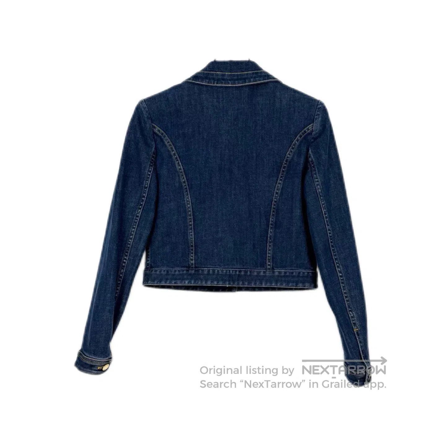 Louis Vuitton LV Washed Blue Denim Jacket with Metal Label. Size US XS / EU 42 / 0 - 2 Thumbnail