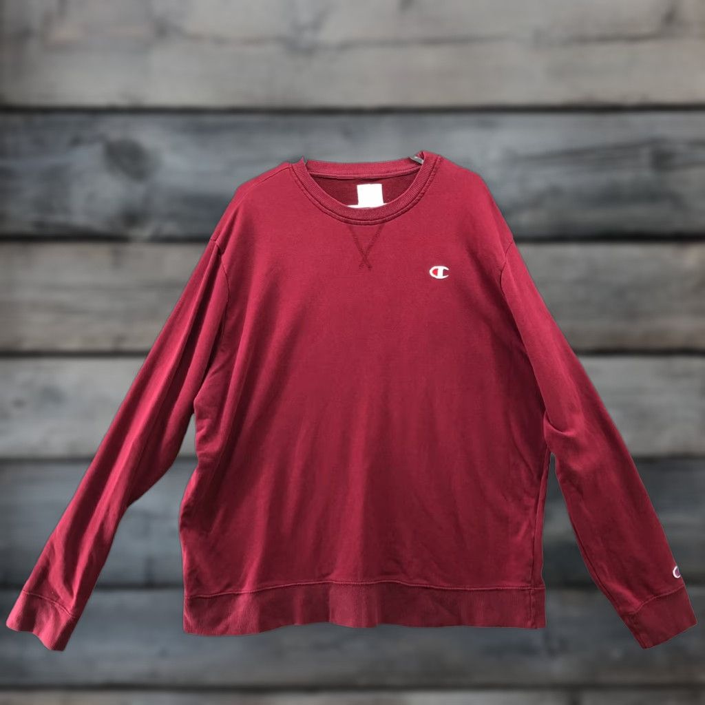 Champion Champion Powerblend Fleece Crewneck Sweatshirt Mens XXL Red Pullover Size US XXL / EU 58 / 5 - 1 Thumbnail