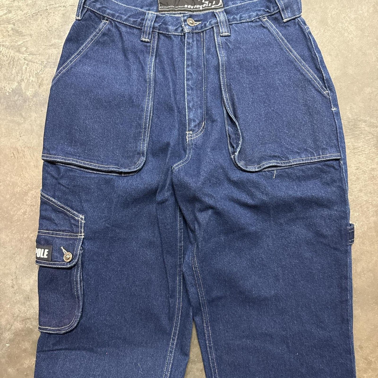 Southpole × Vintage Vintage Deadstock Y2K 00s Southpole Carpenter Baggy Jeans Size US 33 - 4 Thumbnail