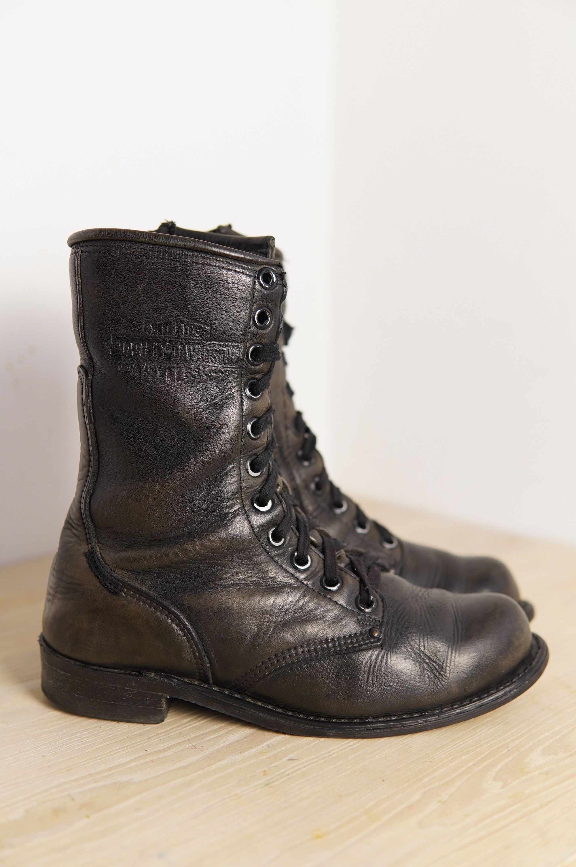 Harley Davidson 80s Harley Davidson Military Paratroopers Combat Riri Boots Size US 8.5 / EU 41-42 - 1 Thumbnail