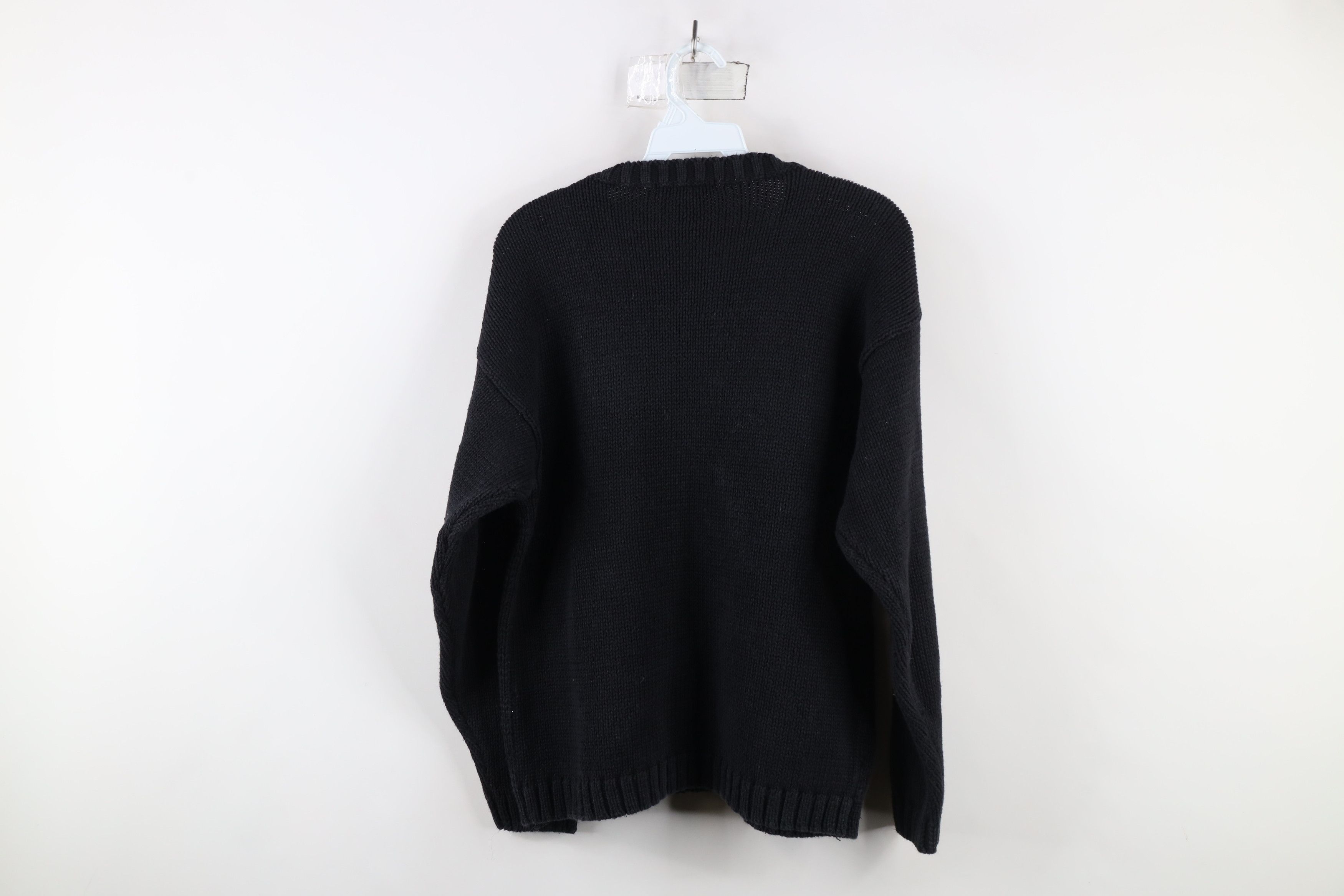 Vintage Vintage 90s Streetwear Halloween Pumpkin Bear Knit Sweater Size L / US 10 / IT 46 - 11 Thumbnail
