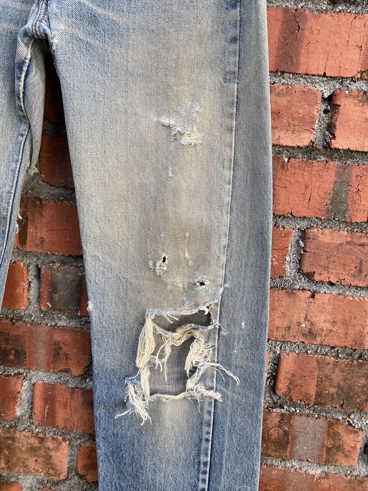 Levi's Vintage Clothing W30x32 vintage levi's redline distressed ripped jeans USA Size US 30 / EU 46 - 8 Thumbnail
