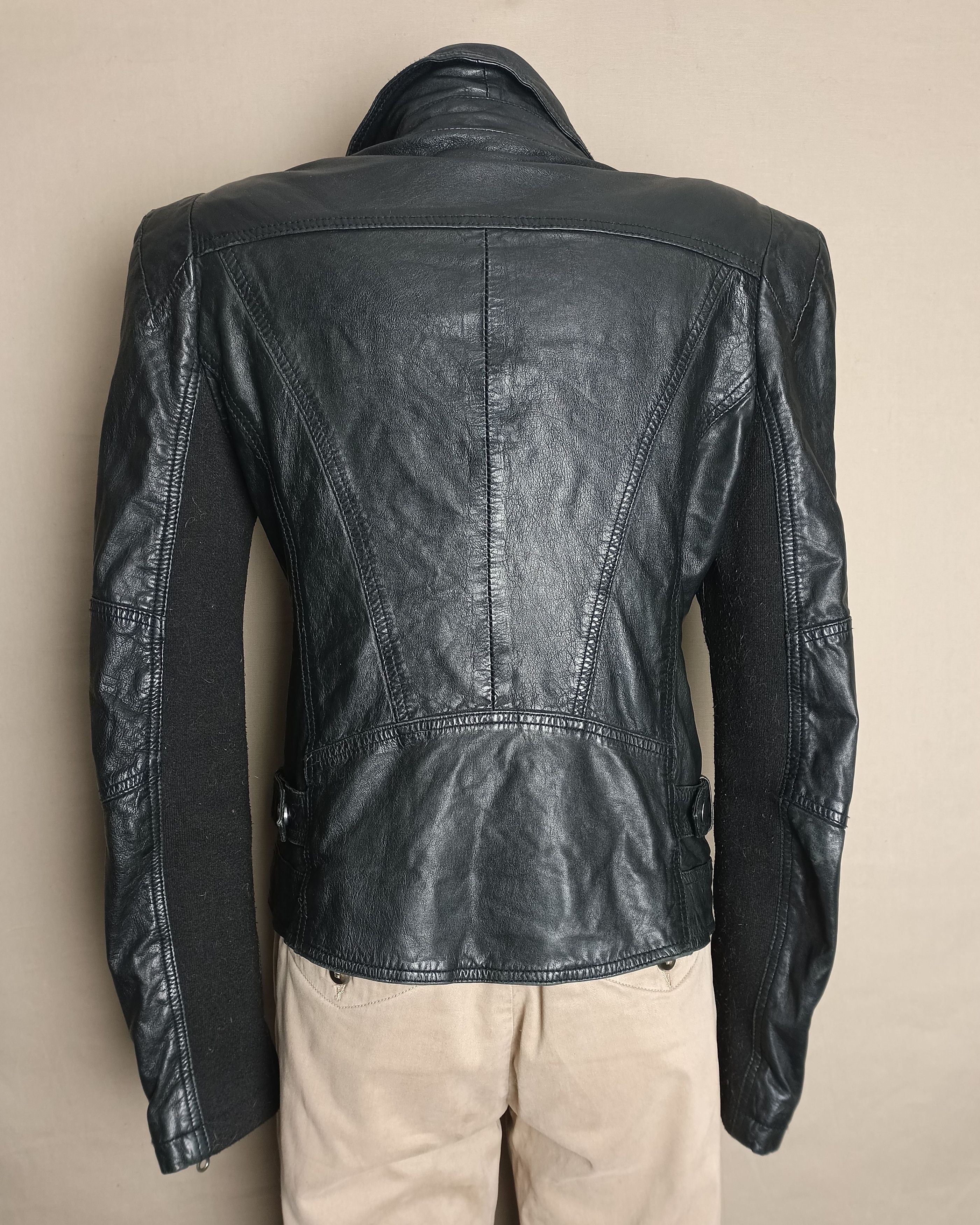 Whistles WHISTLES Leather Biker Jacket Black Womens US8 EU40 Size M / US 6-8 / IT 42-44 - 4 Thumbnail