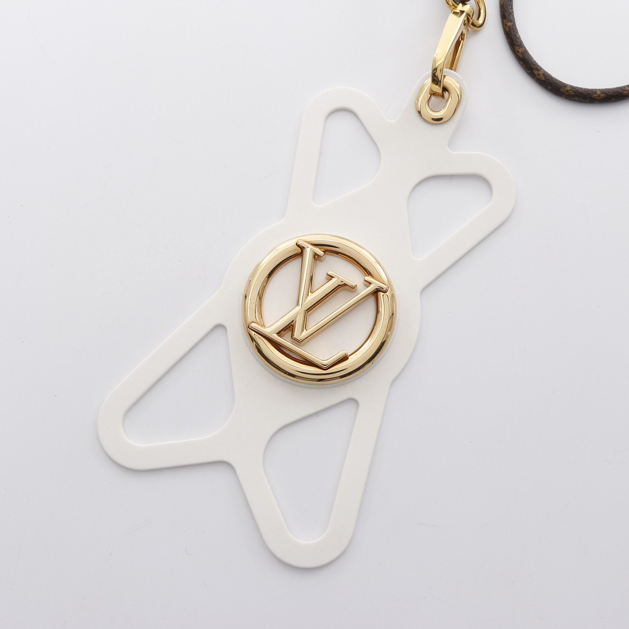 Louis Vuitton Louis Vuitton Phone Holder Louise Monogram Smartphone Case Silicon Gp White Brown Size ONE SIZE - 1 Thumbnail