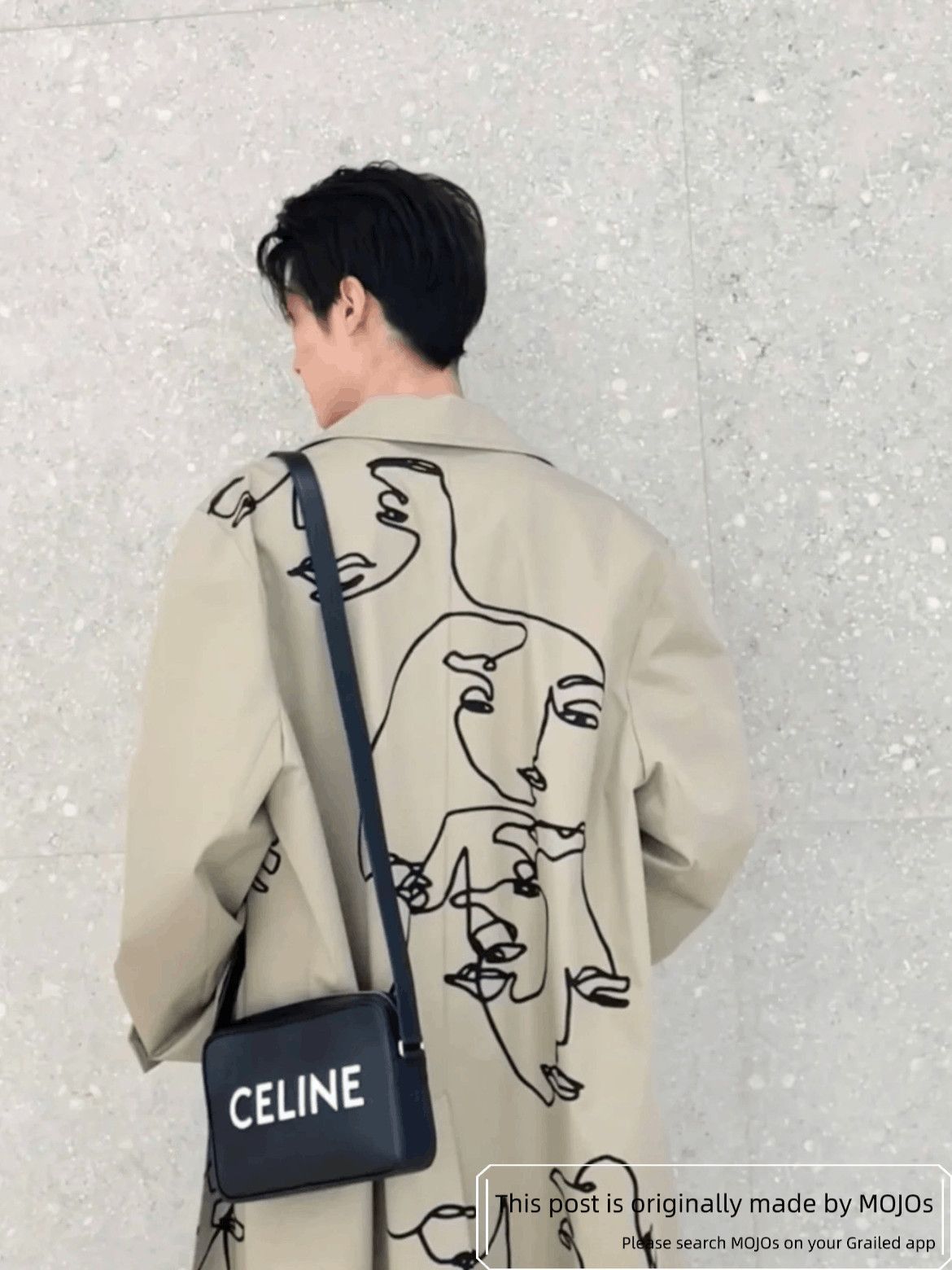 Celine Sz 46 Celine Lining Painting Trench Coat Size US S / EU 44-46 / 1 - 7 Thumbnail