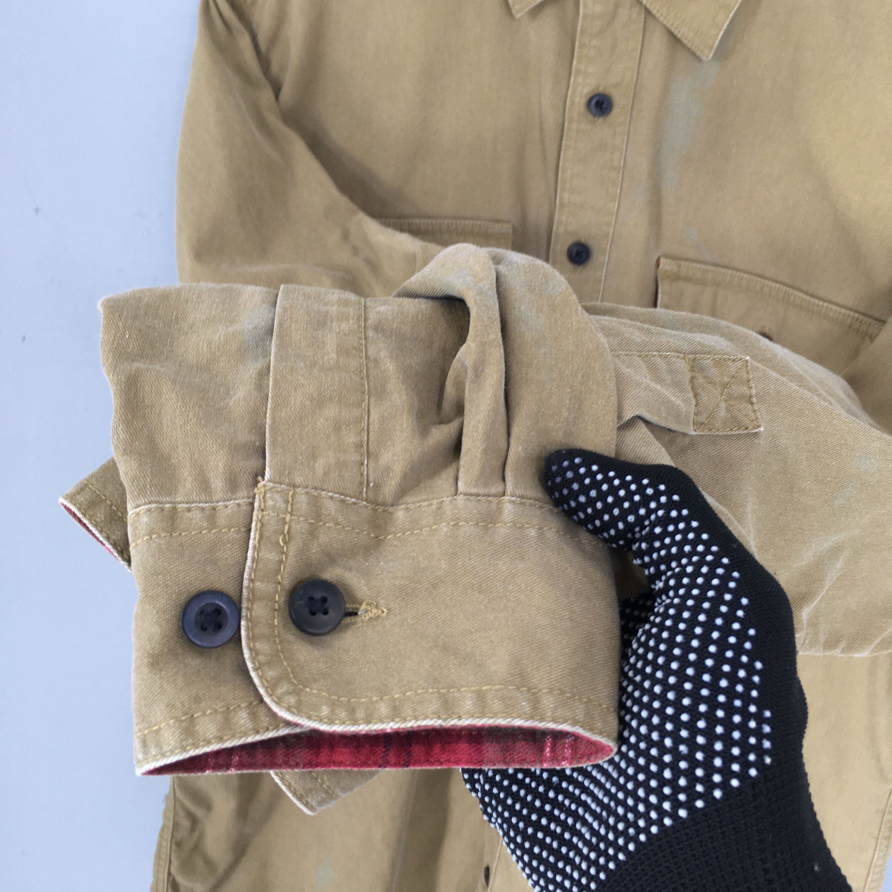 L.L. Bean Vintage LL Bean Flannel Lined Canvas Work Chore Shirt Medium Size US M / EU 48-50 / 2 - 4 Thumbnail