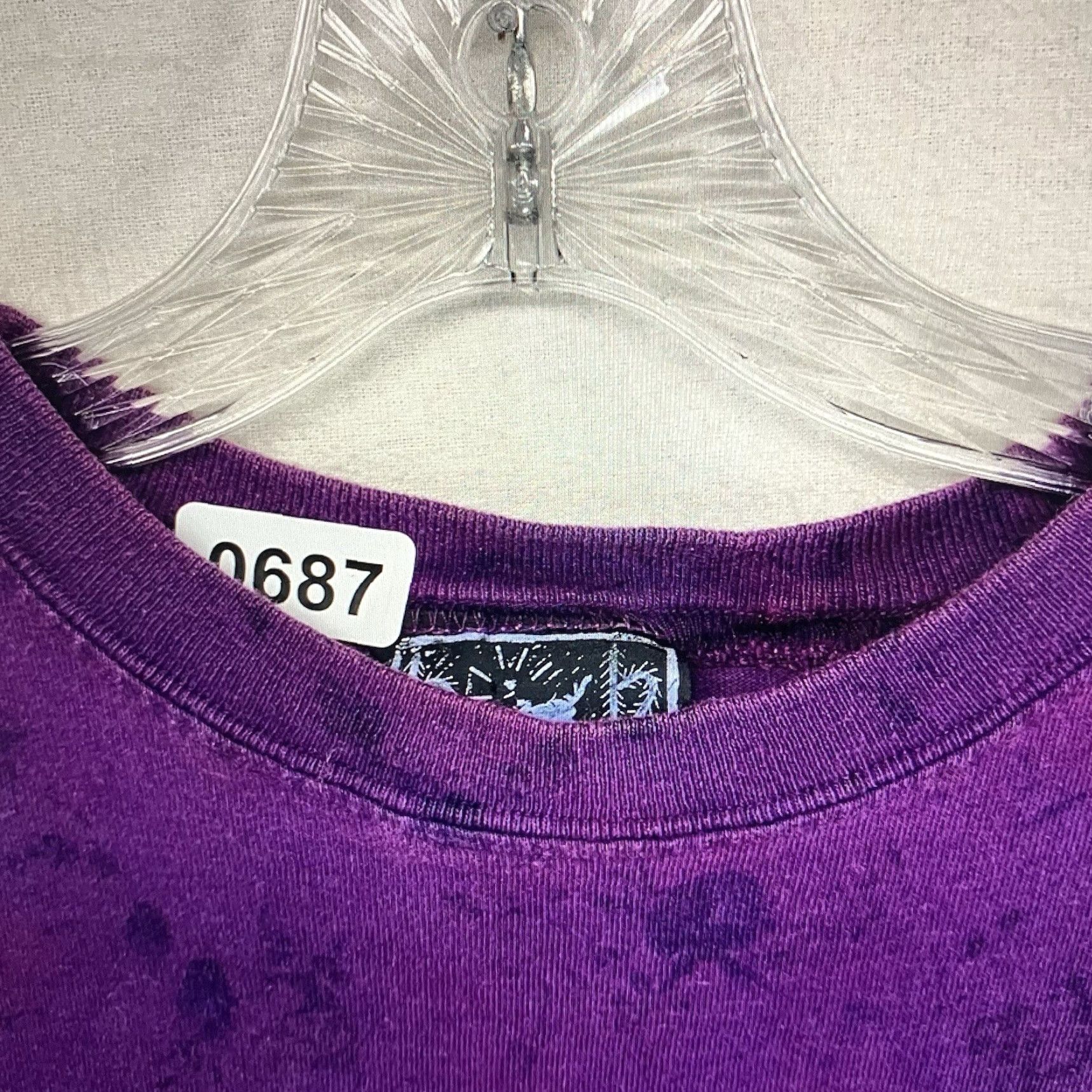 Vintage VINTAGE Double B Santa Fe Tie-Dye T-Shirt Large Purple 90s Art Panama Canal Mens Size US L / EU 52-54 / 3 - 7 Thumbnail