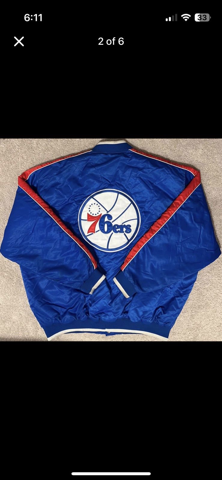 Other Vintage 90s Philadelphia 76ers Jacket Hardwood Classics XL Size US XL / EU 56 / 4 - 2 Thumbnail