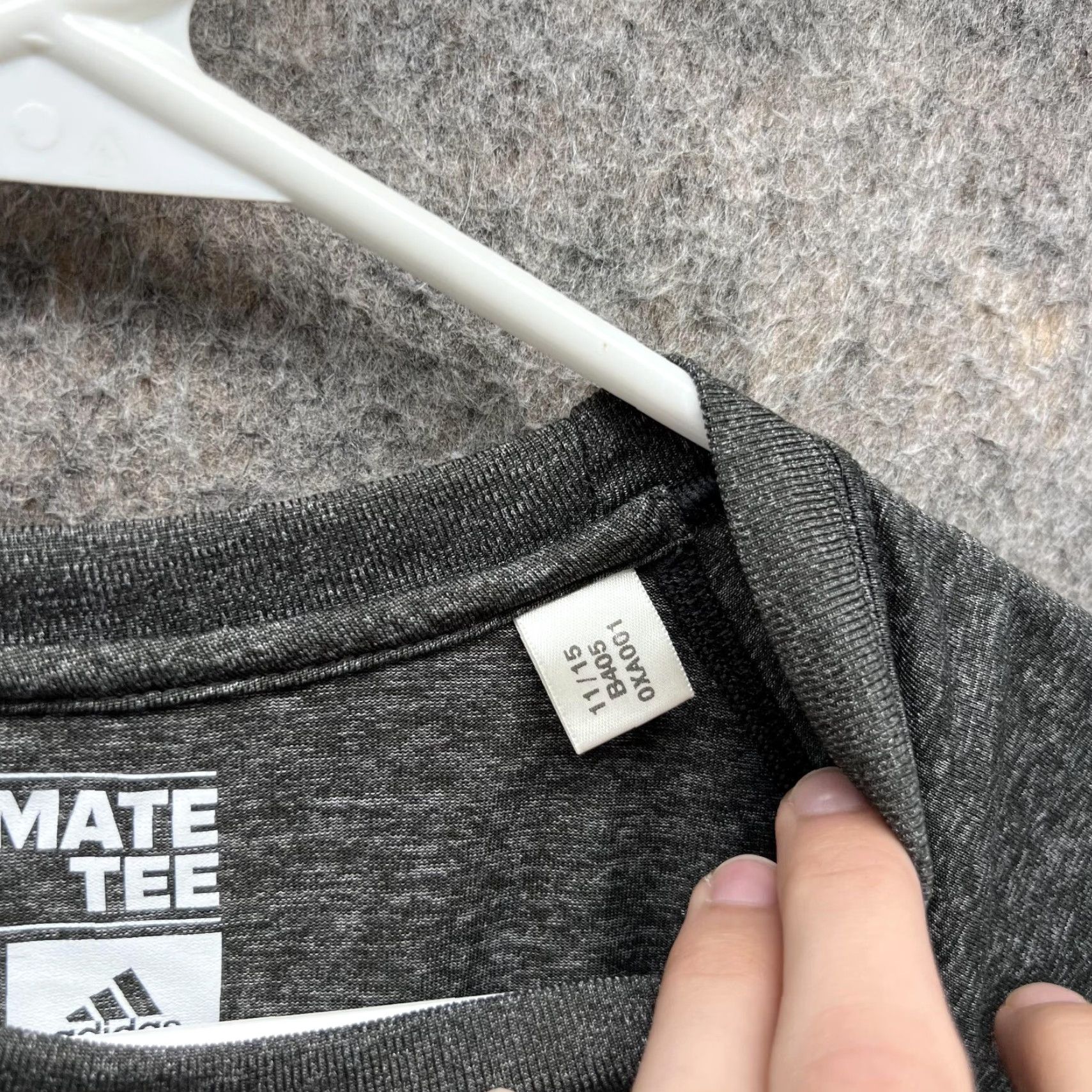 Adidas Adidas Shirt Men Small Heather Gray Crewneck Miami Heat Home Strong Ultimate Tee Size US S / EU 44-46 / 1 - 7 Thumbnail