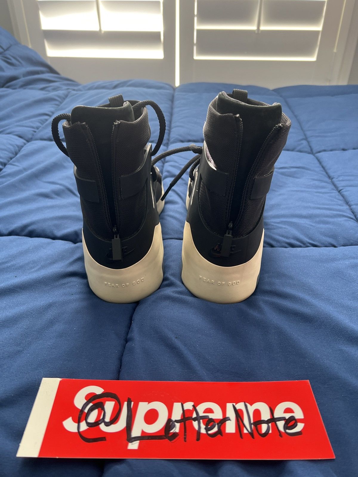 Fear of God × Nike Air Fear of God 1 ‘Black’ Size US 10 / EU 43 - 7 Thumbnail