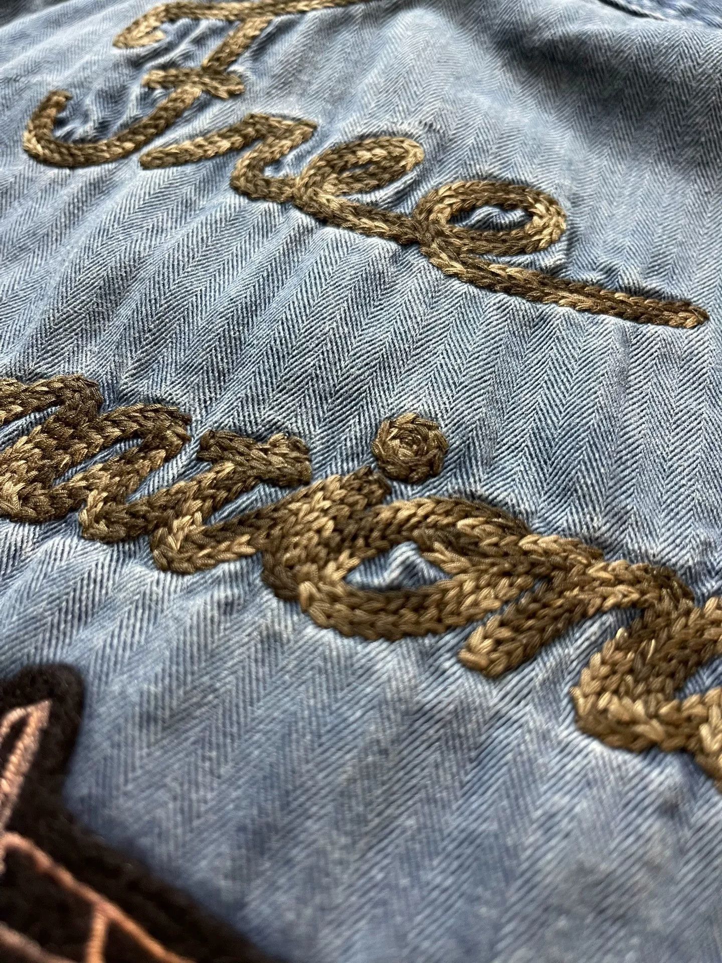 Visvim visvim 15AW Orange Hand Embroidery Shirt Size US XXS / EU 40 - 3 Thumbnail