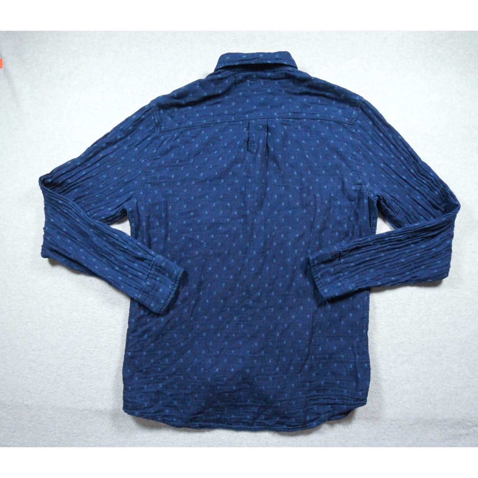 Marine Layer Marine Layer Shirt Mens Large Blue Button-Down Long Sleeve Slub Cotton Adult Size US L / EU 52-54 / 3 - 5 Thumbnail