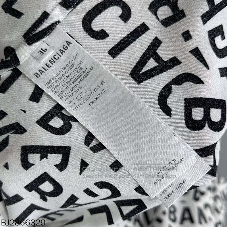 Balenciaga Balenciaga Full Barrage Print Shirt Size XS / US 0-2 / IT 36-38 - 4 Thumbnail