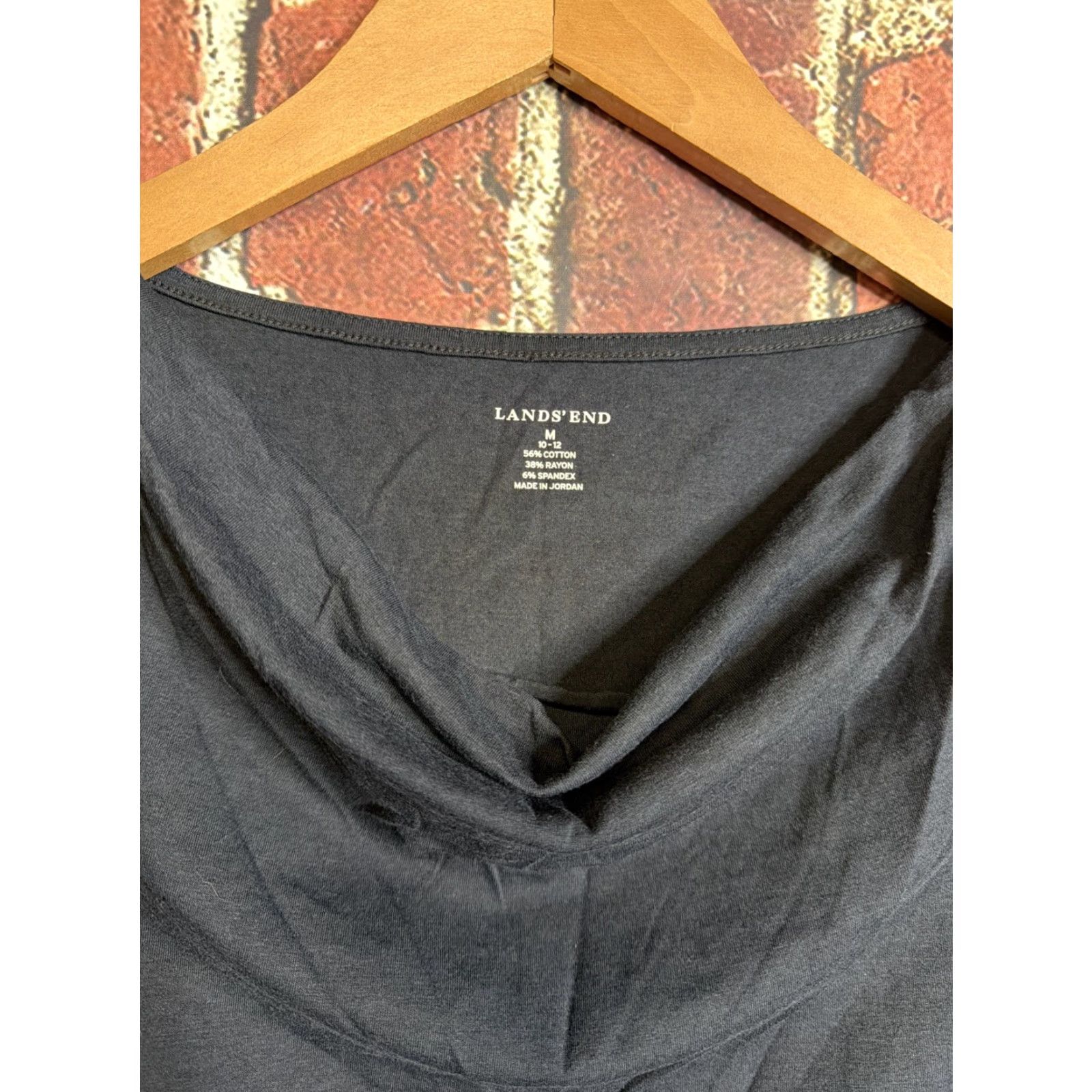 Lands' End Lands' End Top Women Medium Blue Rayon Blend Shirt Size M / US 6-8 / IT 42-44 - 2 Thumbnail