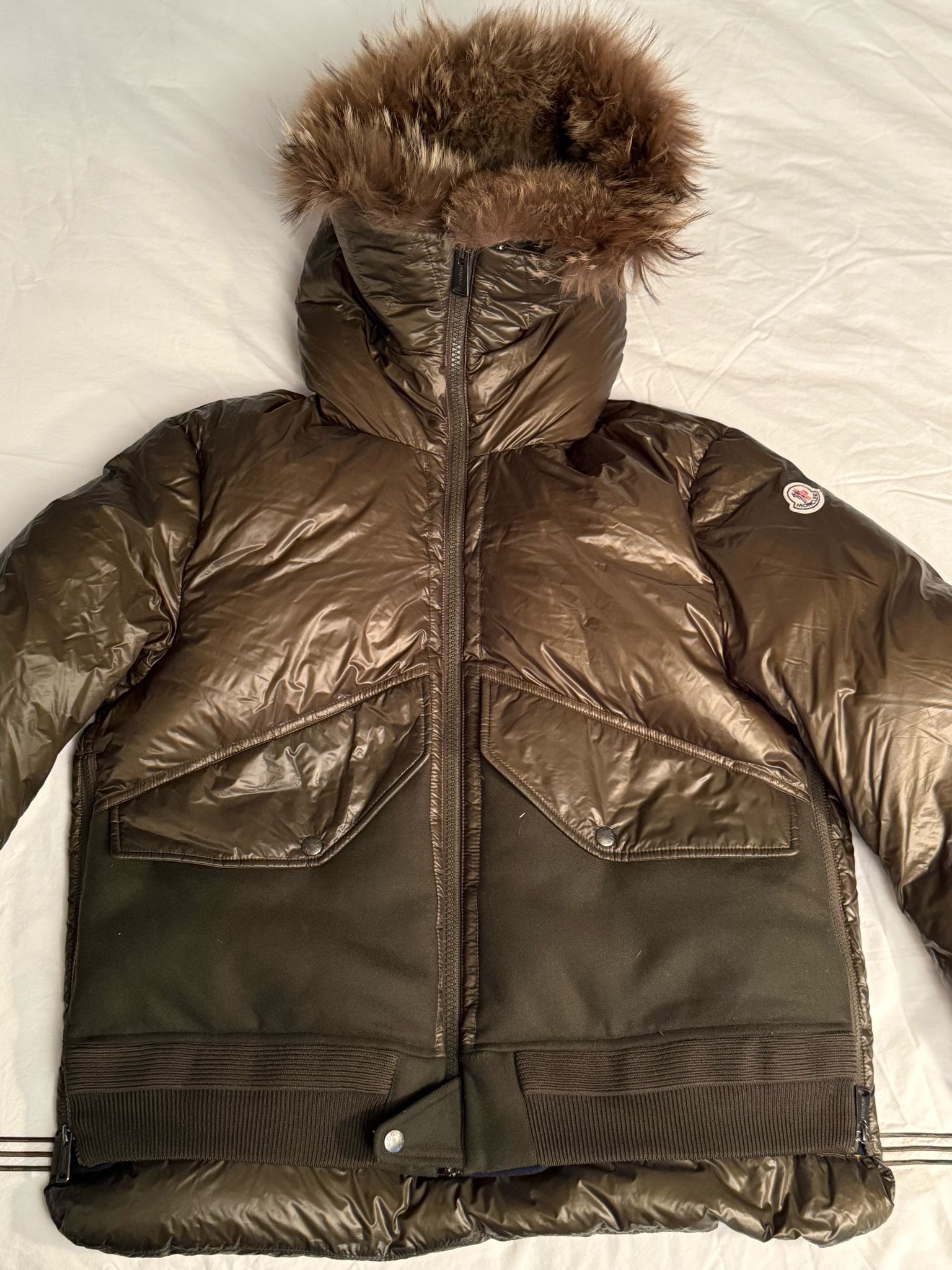 Moncler Hooded Down Jacket Coat Size US L / EU 52-54 / 3 - 12 Thumbnail
