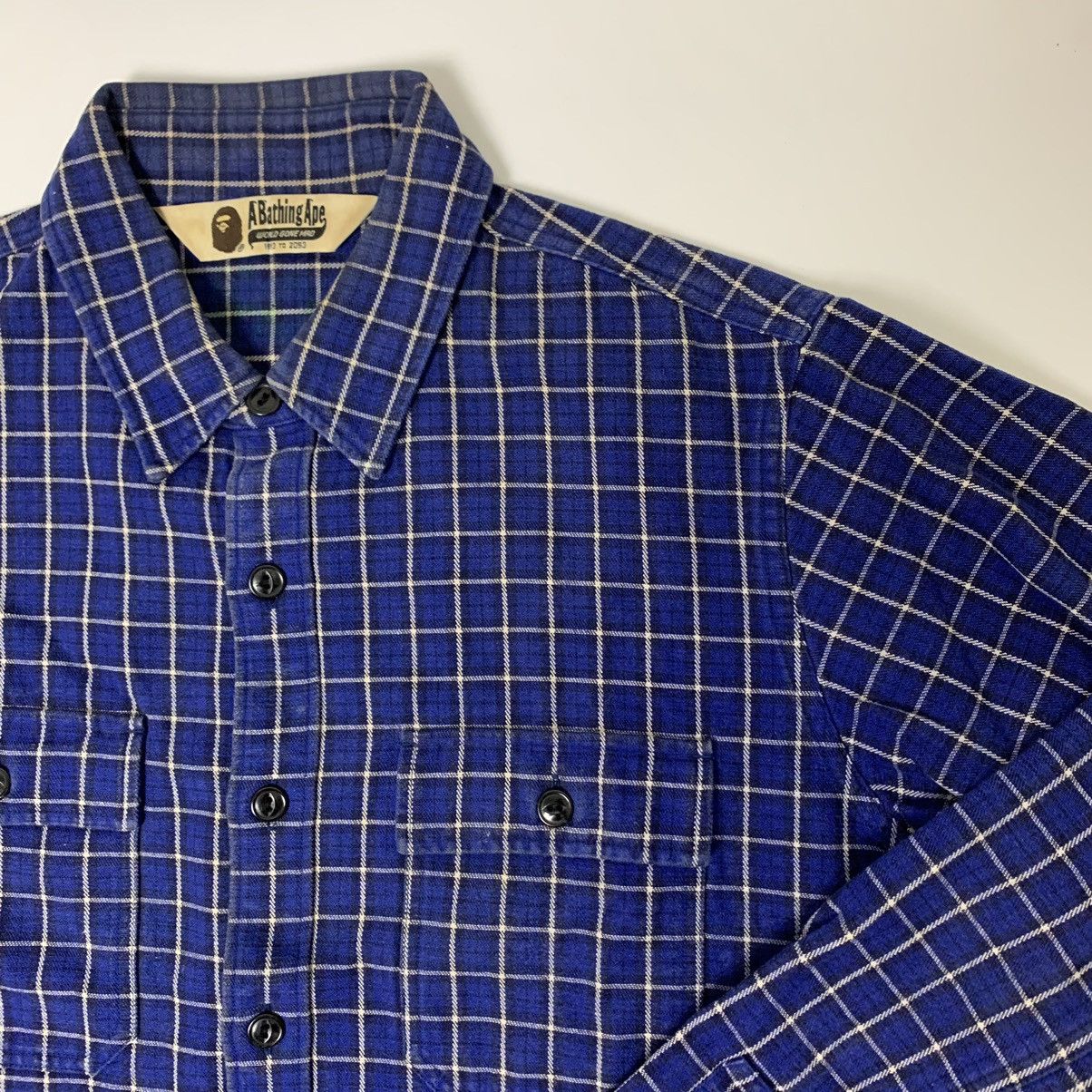 Bape A bathing ape flannel Size US XL / EU 56 / 4 - 2 Thumbnail
