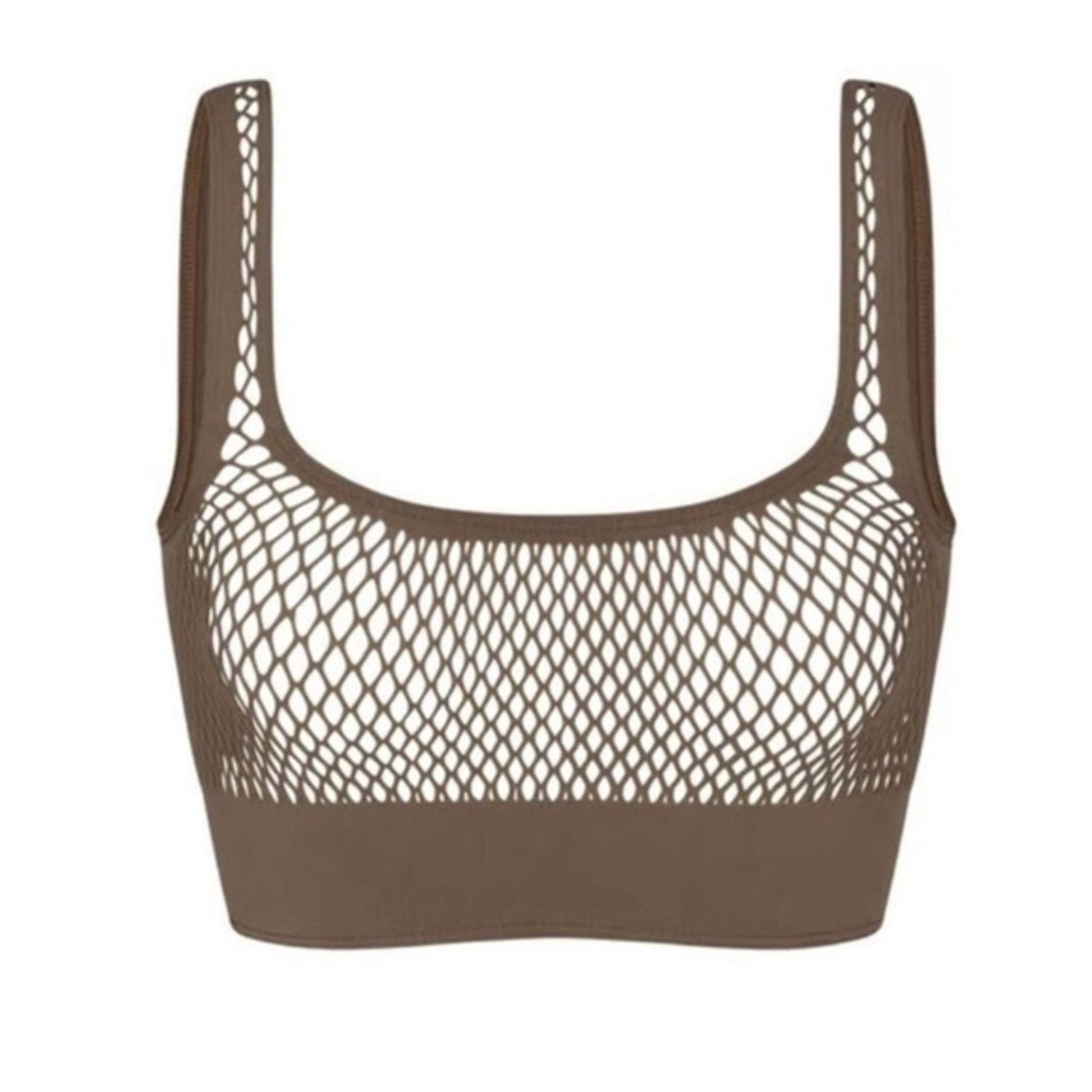 SKIMS Skims. Warp Knit Cover Up Scoop Bralette Swim Cover Up. Size ONE SIZE - 1 Thumbnail