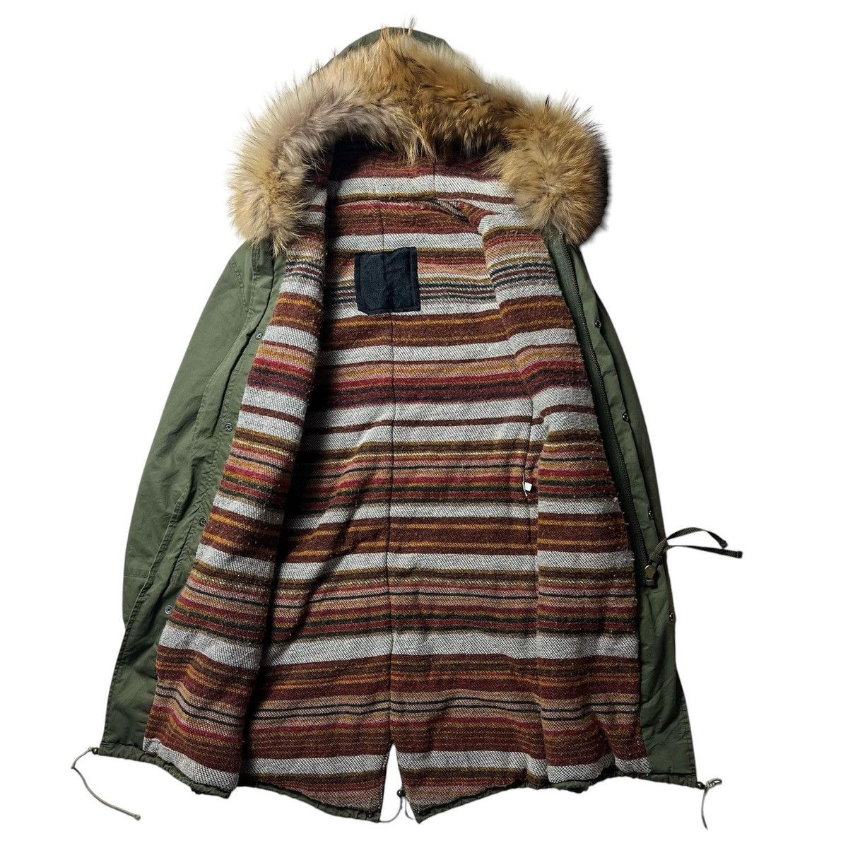 MR & MRS ITALY × Vintage MR & MRS FURS Navajo Fur Parka Jacket Size US S / EU 44-46 / 1 - 5 Thumbnail