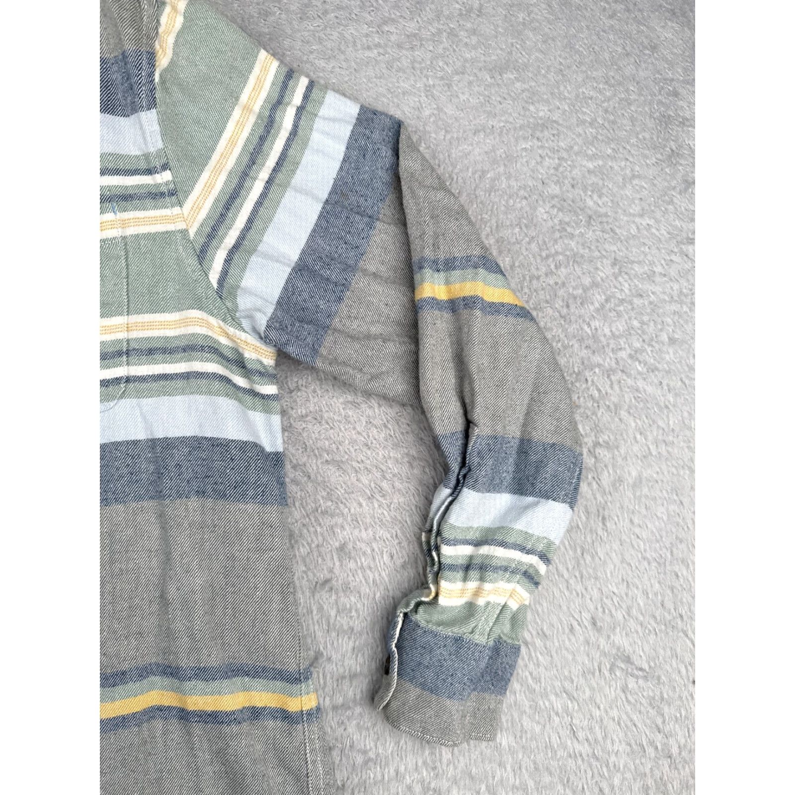 Tommy Bahama Tommy Bahama Shirt Men Medium Gray Blue Stripe Long Sleeve Button-Up Casual, Travel, Resort, Aloha, Beach, Hawaiian Pattern D 0 Size US M / EU 48-50 / 2 - 2 Thumbnail