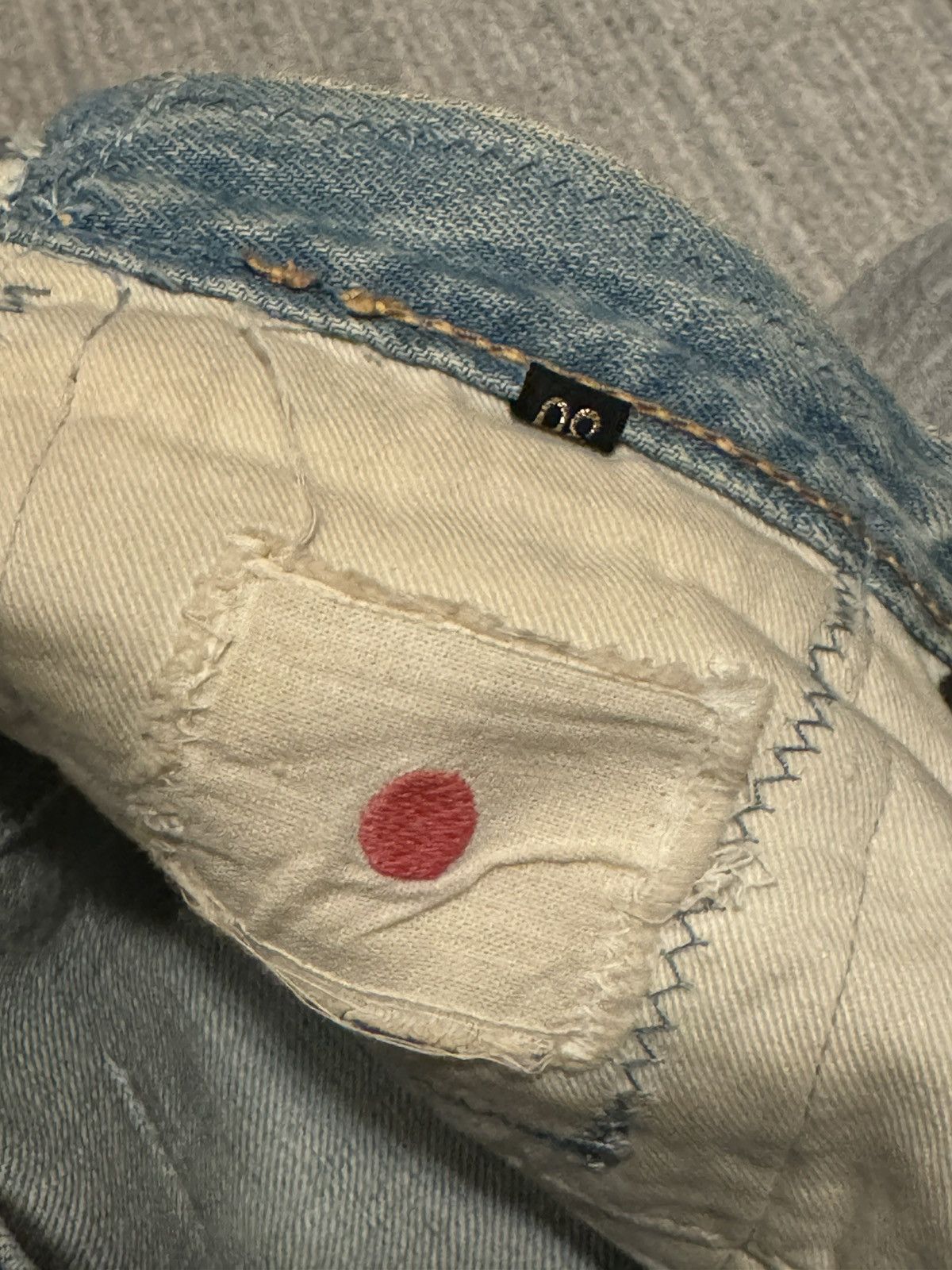 Kapital KAPITAL "Happy Patchwork Tapered" Denim Size US 30 / EU 46 - 17 Thumbnail