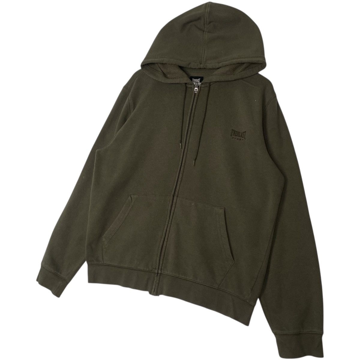 Vintage Vintage Everlast Full Zip Hoodie Sweater Green Size M Size US M / EU 48-50 / 2 - 2 Thumbnail