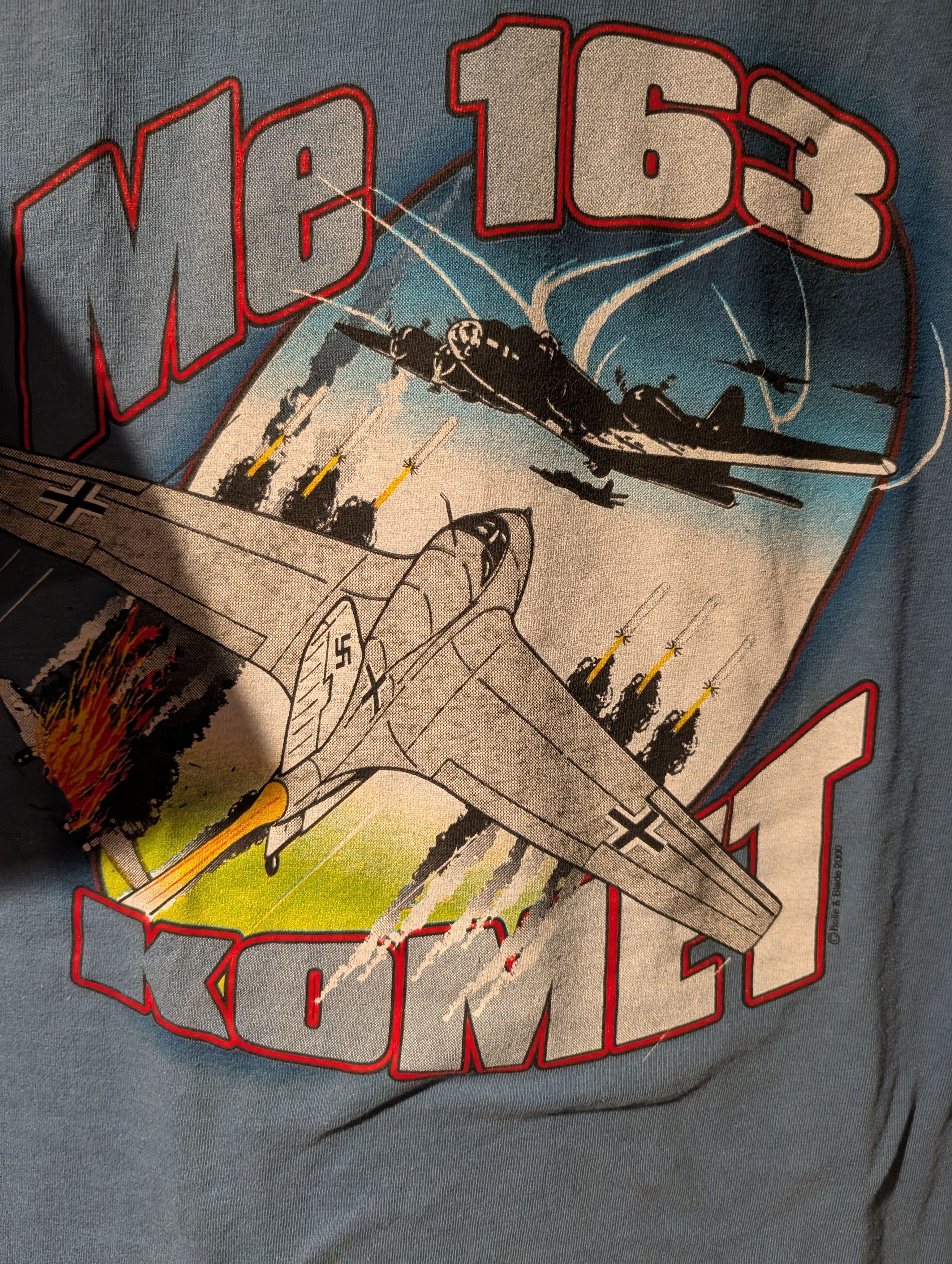 Arts & Science Vintage Me 163 Komet Fighter Plane T-Shirt Double Sided Size US XL / EU 56 / 4 - 2 Thumbnail