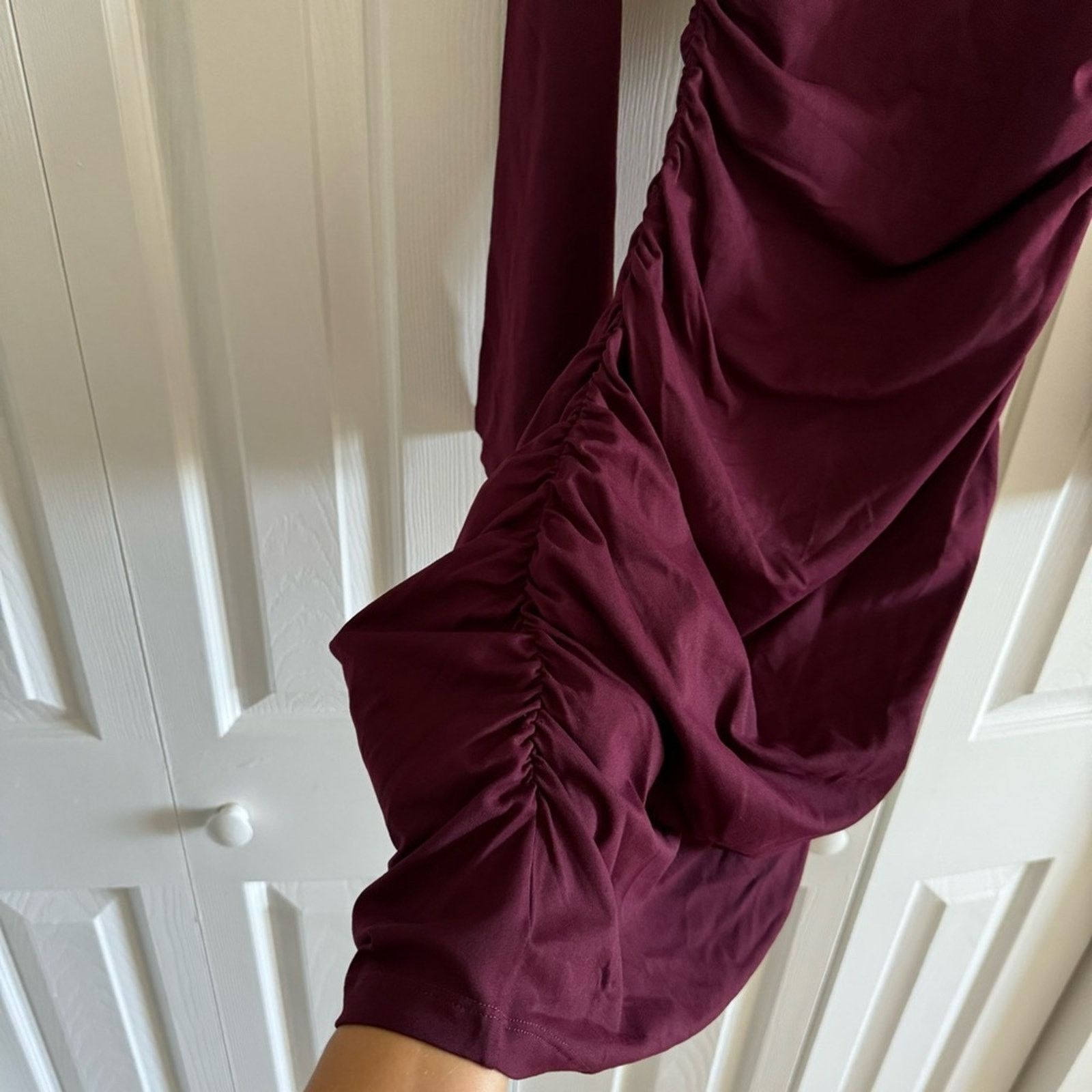 Susana Monaco NWT! Susana Monaco Burgundy Color Dress, Size S Size S / US 4 / IT 40 - 5 Thumbnail