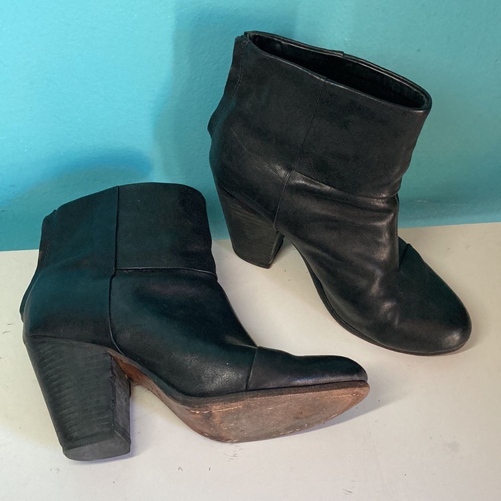 Rag & Bone Rag & Bone Black Leather Boots 39.5 Size US 9 / IT 39 - 10 Thumbnail