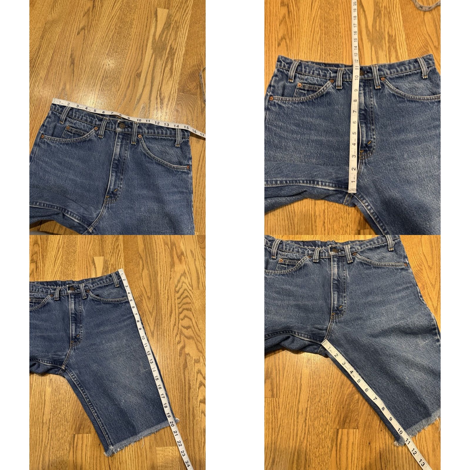 Levi's VINTAGE Levi’s Orange Tab Denim Jean Shorts 517 Mens 30 Actual 30 Levis Vtg Denim Shorts Blue 80s 90s USA Jeans Mens Size US 30 / EU 46 - 8 Thumbnail