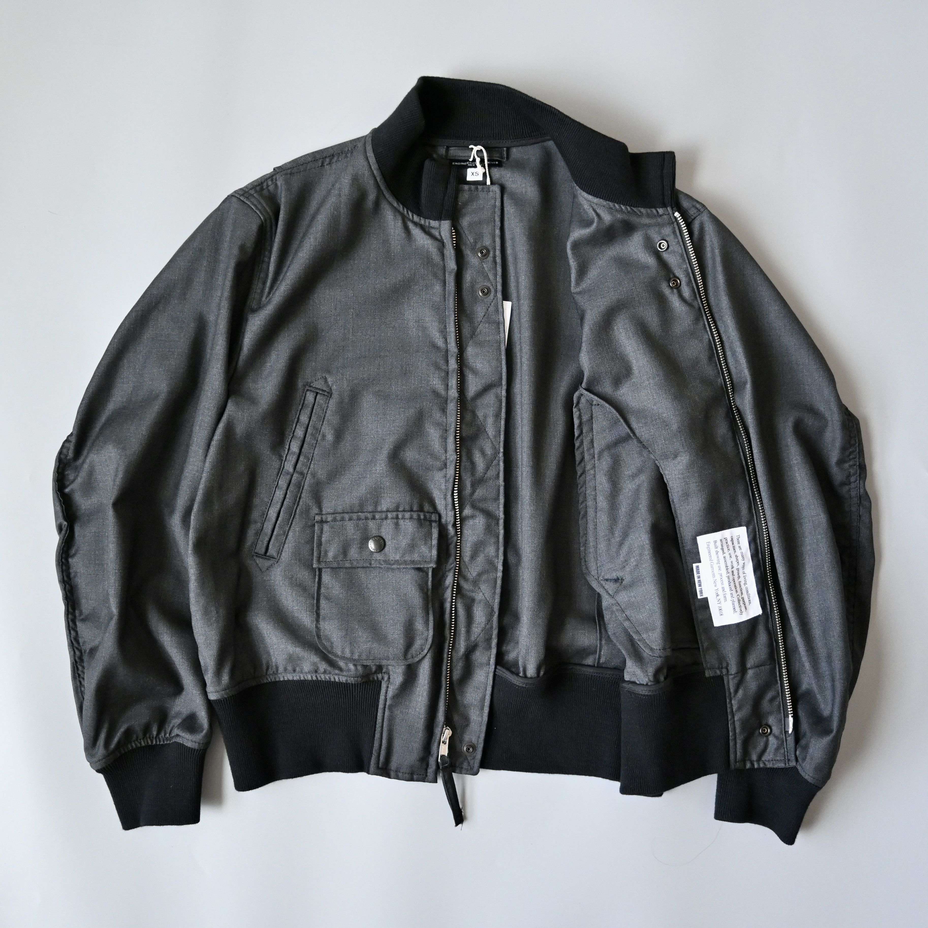 Engineered Garments UNUSED, ENGINEERED GARMENTS, Tanker Jacket, Wool, Charcoal Size US XS / EU 42 / 0 - 2 Thumbnail