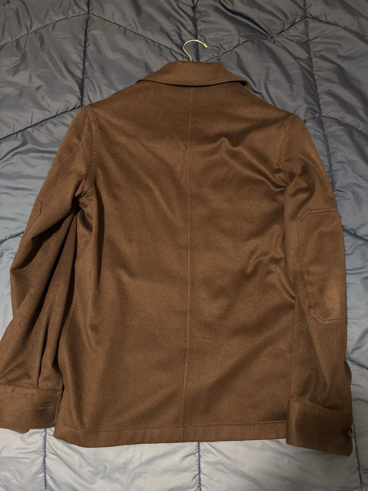 Ermenegildo Zegna Zegna Oasi Cashmere Overshirt Burgundy Size US S / EU 44-46 / 1 - 2 Thumbnail