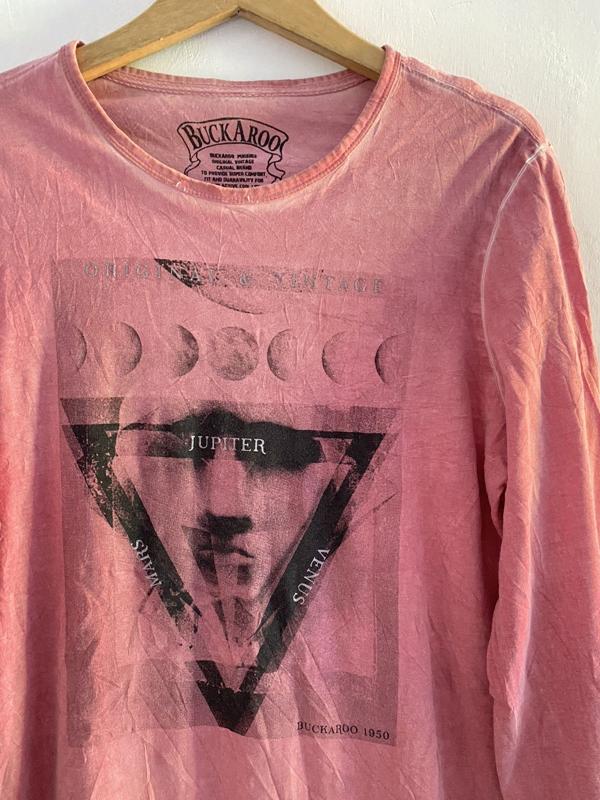 Japanese Brand × Le Grande Bleu (L.G.B.) × Yasuyuki Ishii Buckaroo pink washed planet longsleeve t-shirts Size US L / EU 52-54 / 3 - 2 Thumbnail