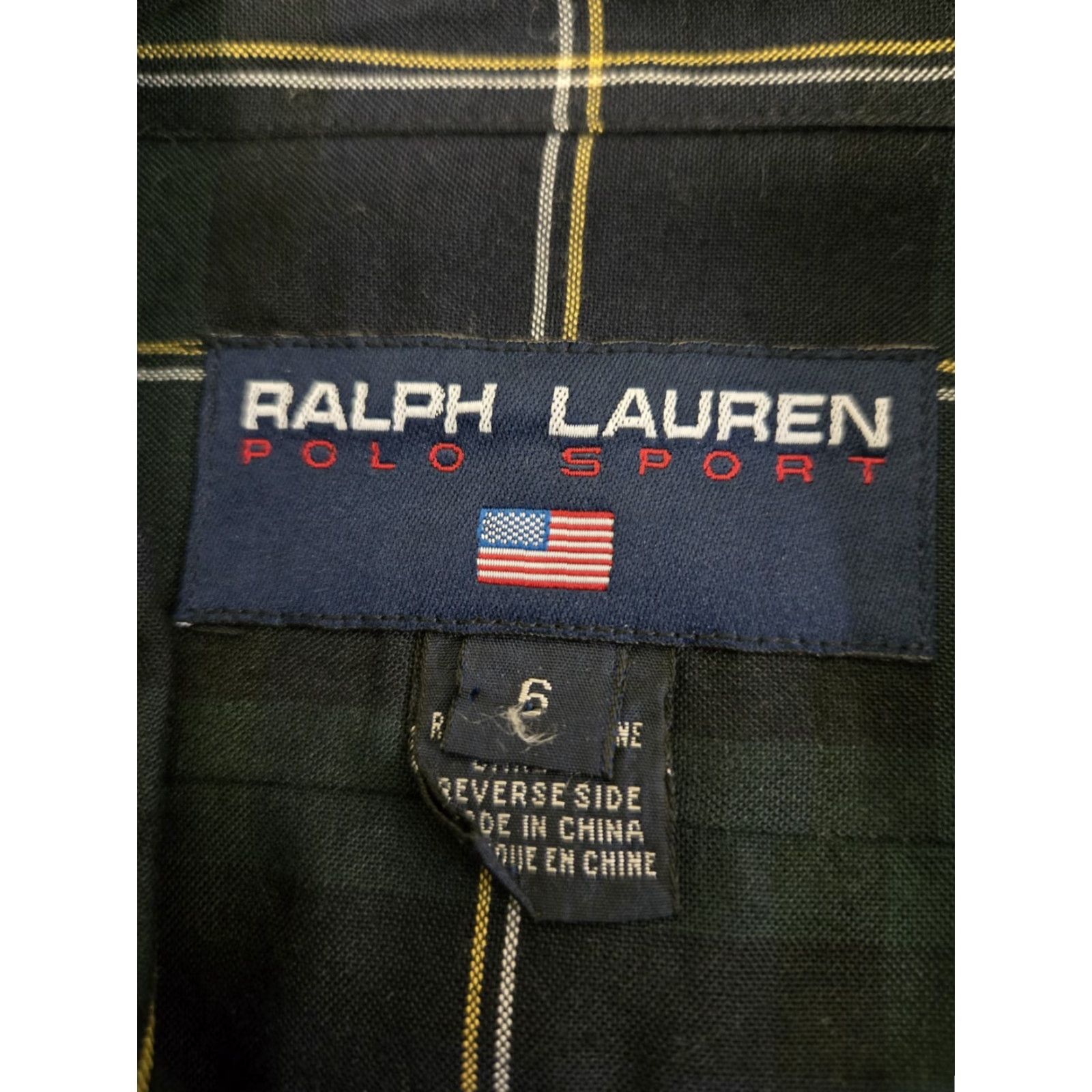 Polo Ralph Lauren Ralph Lauren POLO SPORT Shirt Blouse Green Tartan Plaid Long Sleeve Women 6 Size M / US 6-8 / IT 42-44 - 5 Thumbnail