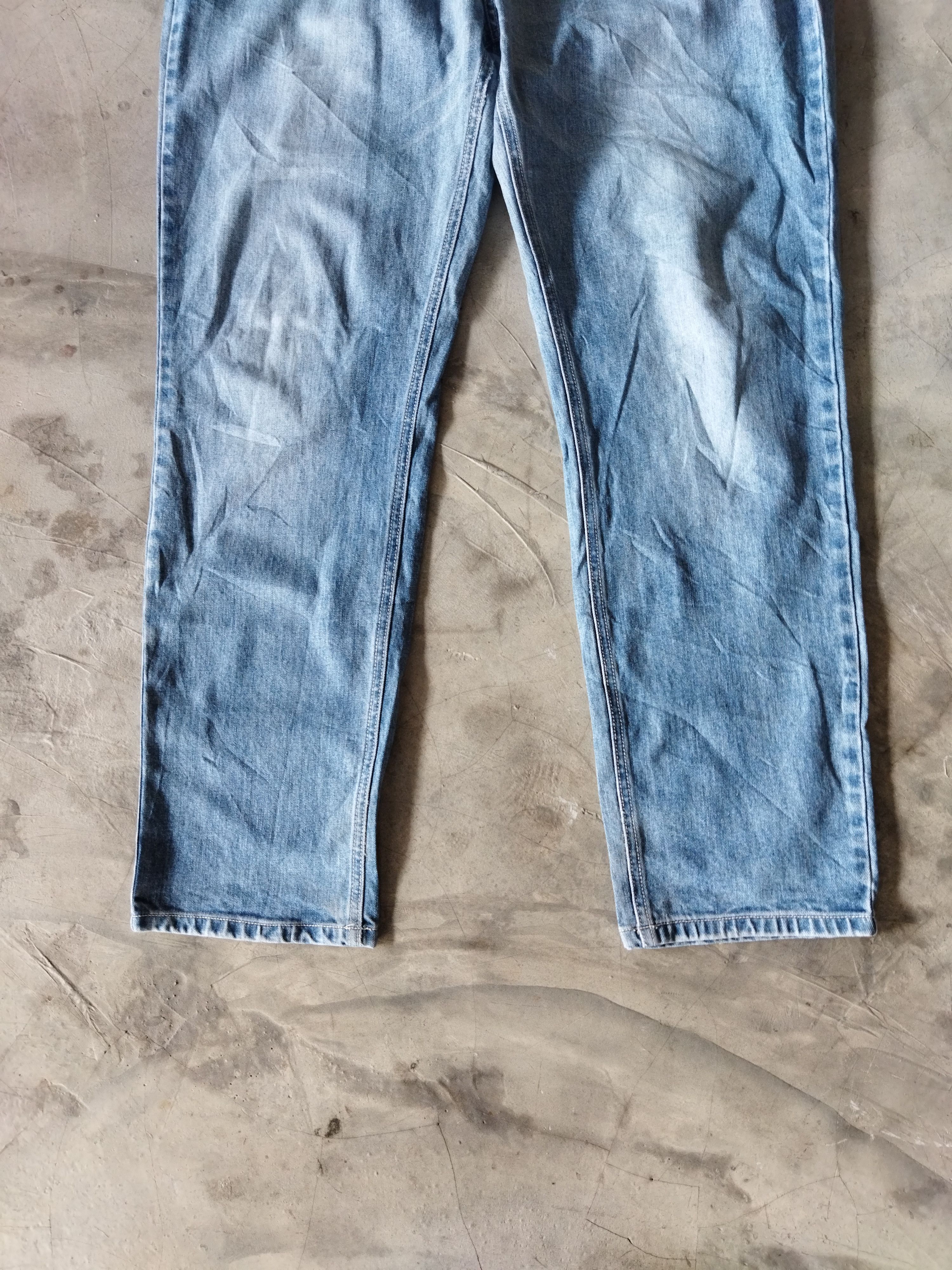 Vintage VINTAGE INDIAN LIGHT BLUE JEANS PANTS Size US 35 - 3 Thumbnail