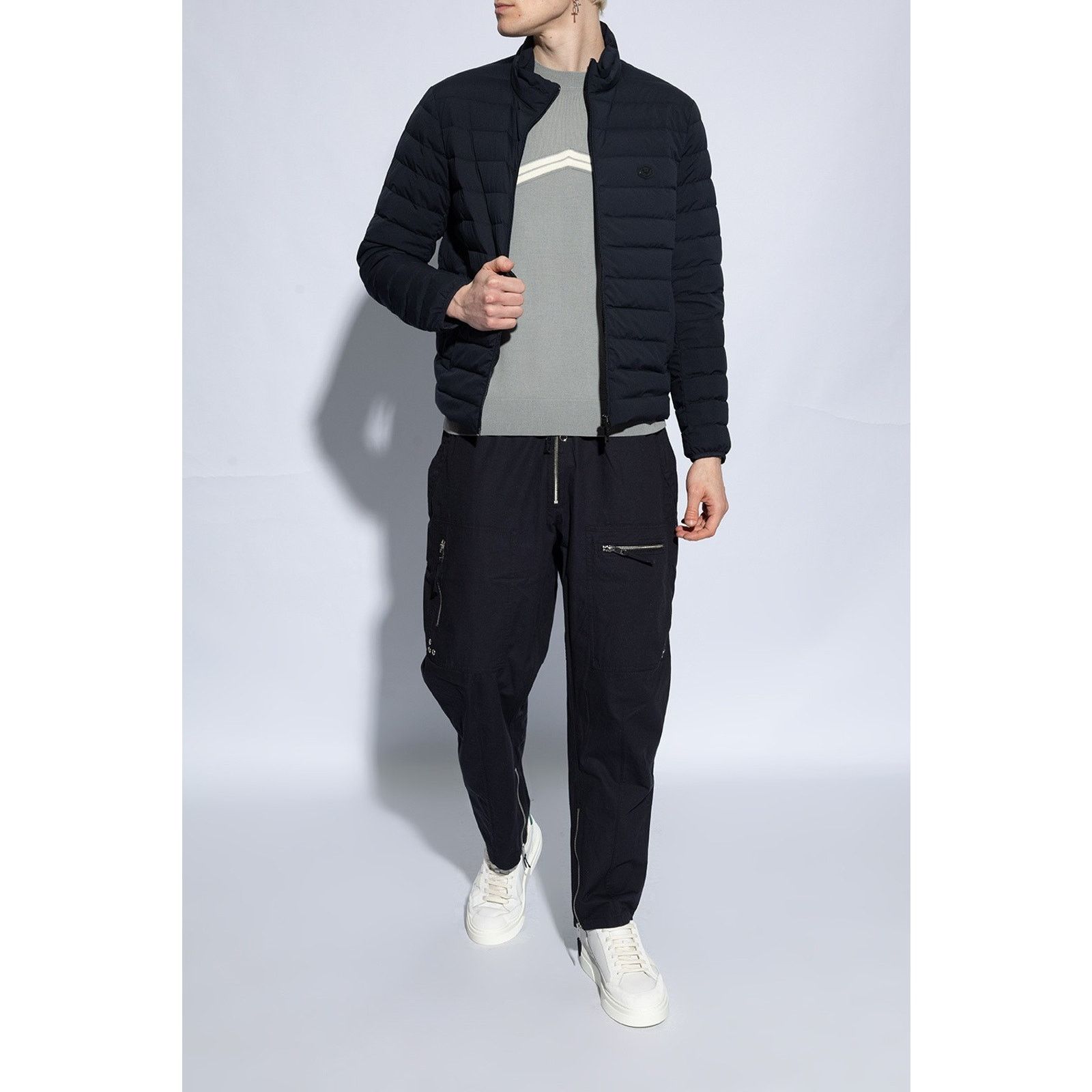 FERRAGAMO CASSINA WHITE LEATHER GANCINI LOGO SNEAKERS 11.5 M Low Top Sneakers