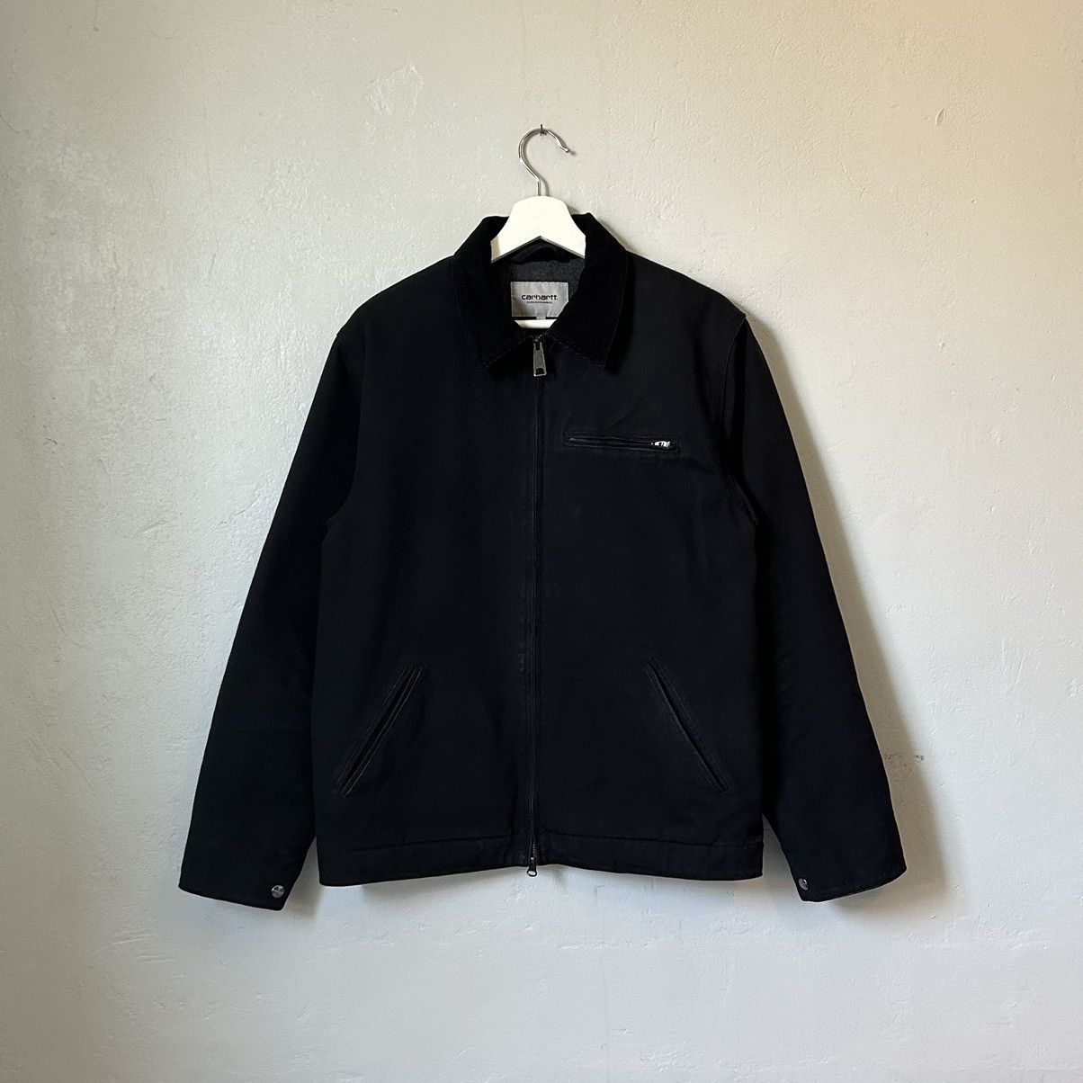 image of Carhartt Wip Detroit Jacket In Black, Men's (Size Medium)