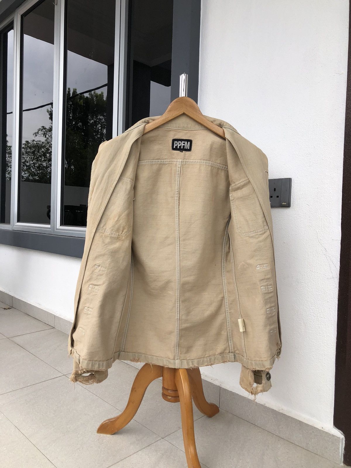 PPFM Vintage PPFM Japanese designer distressed denim jacket Size US M / EU 48-50 / 2 - 13 Thumbnail
