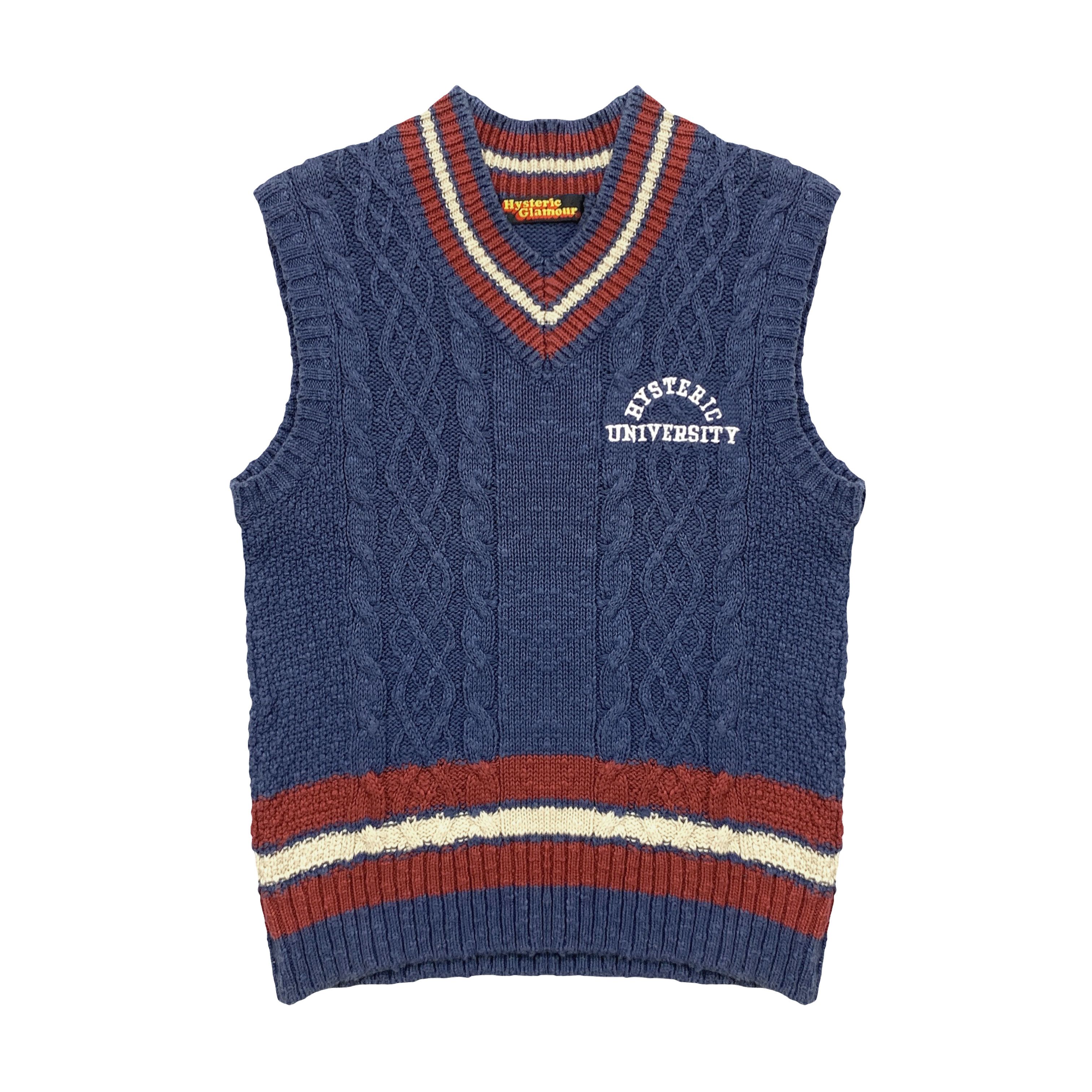 Hysteric Glamour Vintage 90s University Knit Vest Size M / US 6-8 / IT 42-44 - 1 Thumbnail