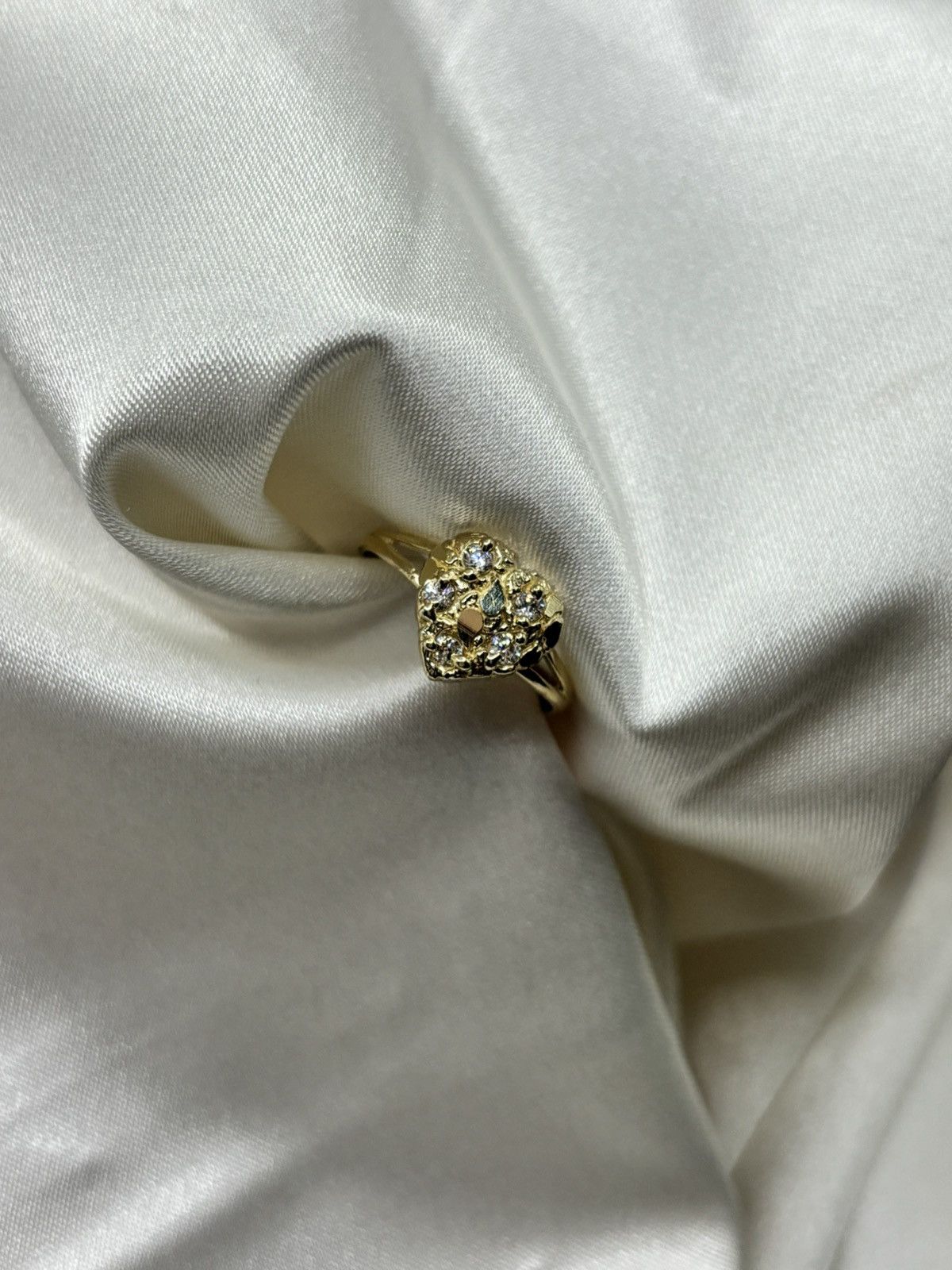 Other 14k Heart Nugget Ring sz7 Size ONE SIZE - 6 Thumbnail