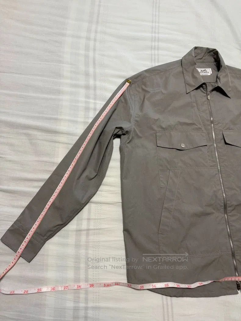 Hermes Hermes Gray Casual Shirt Jacket. Size US M / EU 48-50 / 2 - 6 Thumbnail