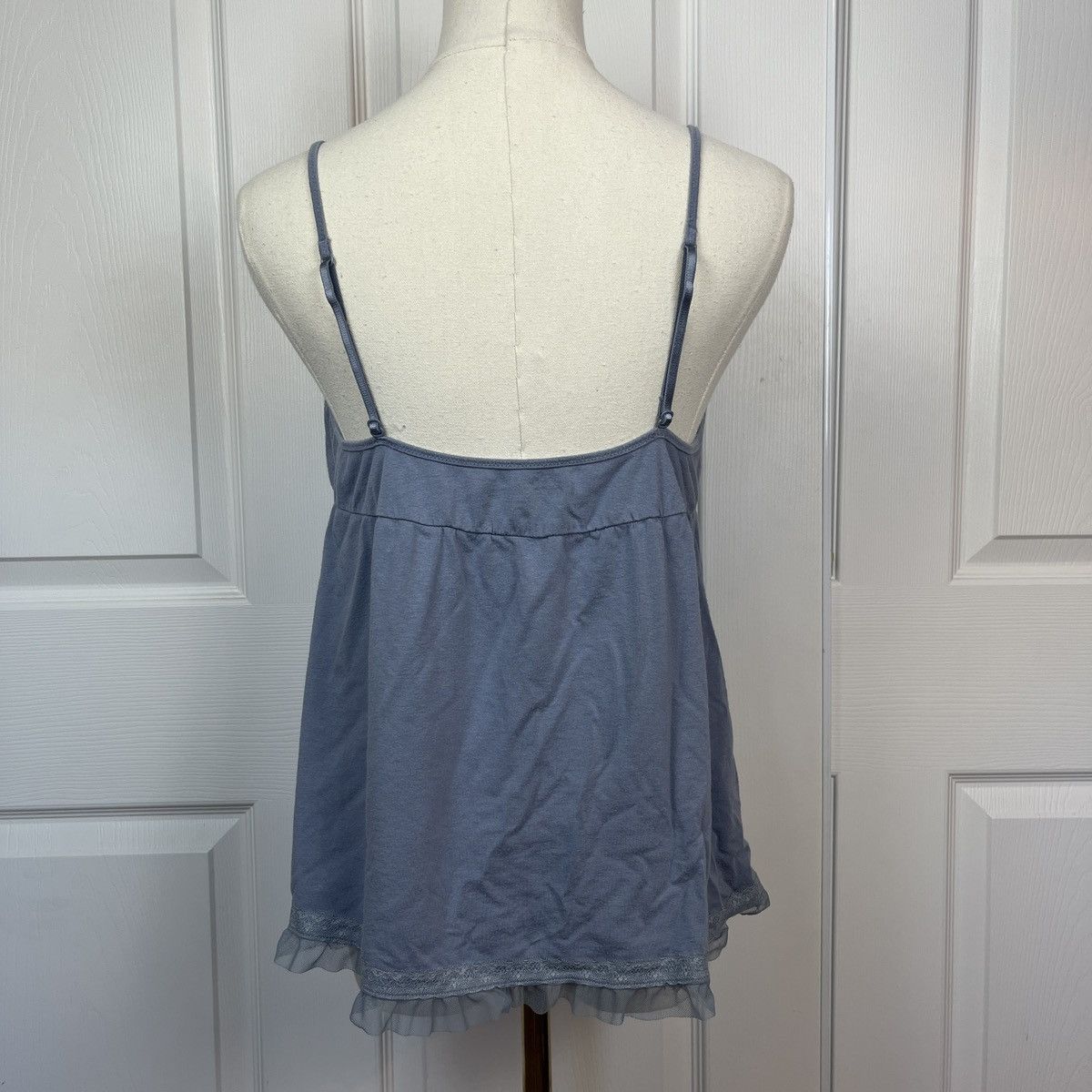 Victoria's Secret Vintage Y2K Victoria’s Secret blue lace cami tank top Size L / US 10 / IT 46 - 3 Thumbnail
