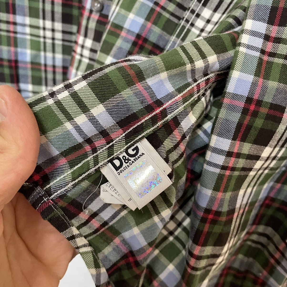Dolce & Gabbana Dolce Gabbana Brad Chest Pockets Shirt flannel overshirt Size US M / EU 48-50 / 2 - 5 Thumbnail