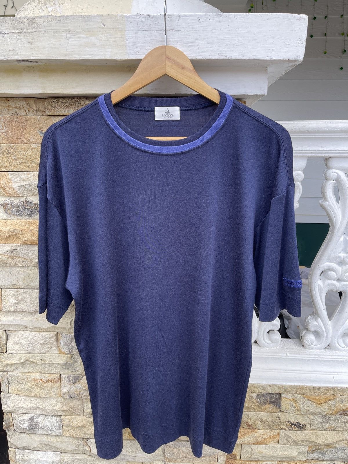 Lanvin × Vintage Last Drop🔥Rare🔥Vintage LANVIN Classique T-Shirt Size US L / EU 52-54 / 3 - 2 Thumbnail