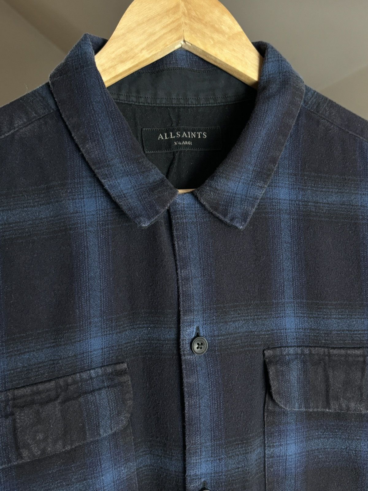 Allsaints AllSaints Checkered Flannel Overshirt Shirt Workwear Size US XL / EU 56 / 4 - 2 Thumbnail