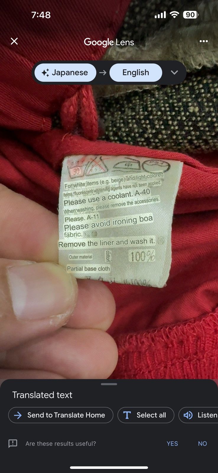 Issey Miyake 1980s I.S ISSEY MIYAKE HOODIE FIERY RED BOMBER JACKET Size US M / EU 48-50 / 2 - 6 Thumbnail