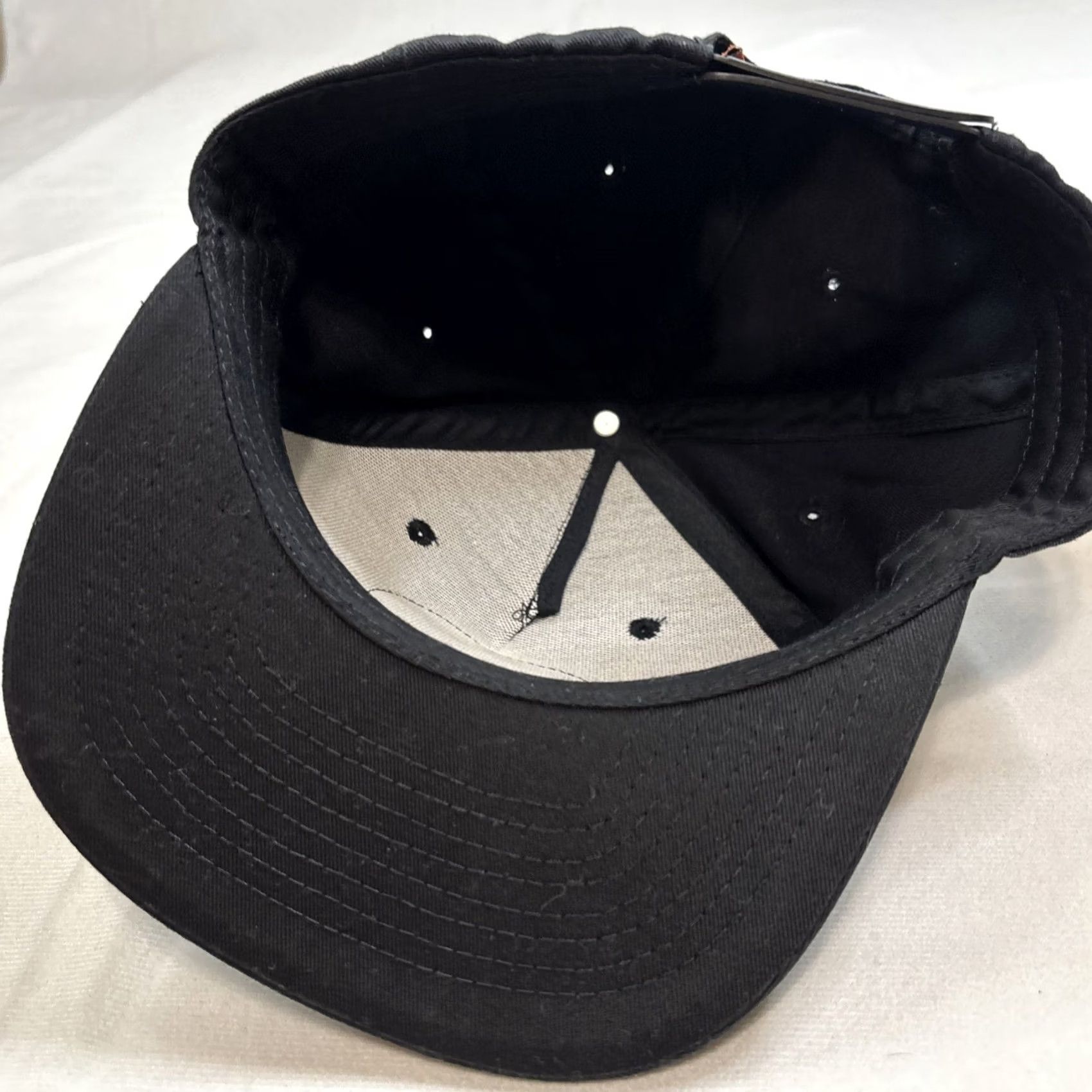 Jaeger Jagermeister Flat Brim Hat Black Logo SnapBack Jager Shot Alcohol Spirits Men One Size Black Sn apback Snapback Jaeger Field 90s Vintage Size ONE SIZE - 7 Thumbnail