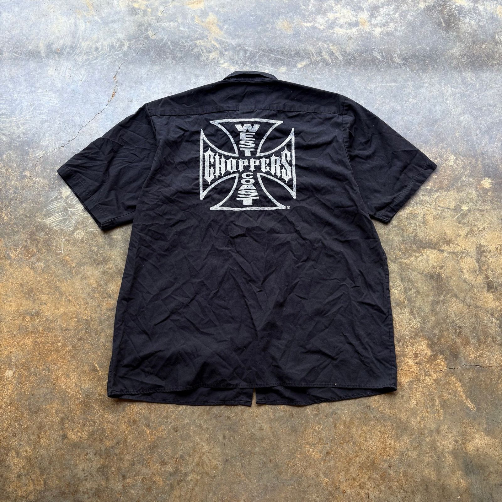 Vintage Rare Vintage West Coast Chopper Jesse James Shop Shirt Size US XL / EU 56 / 4 - 4 Thumbnail