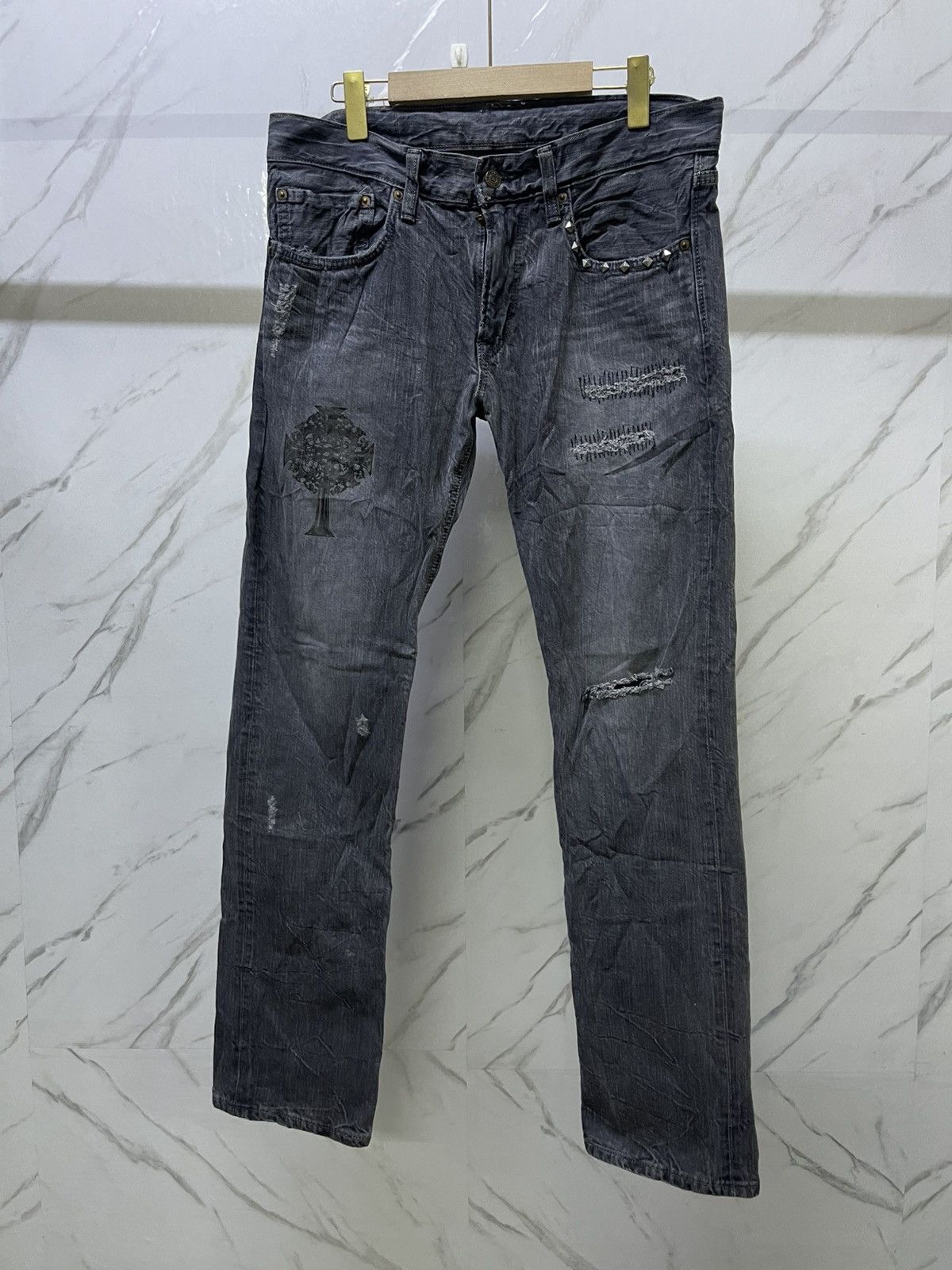 Edwin Vintage Edwin 502 Distressed Size US 35 - 7 Thumbnail
